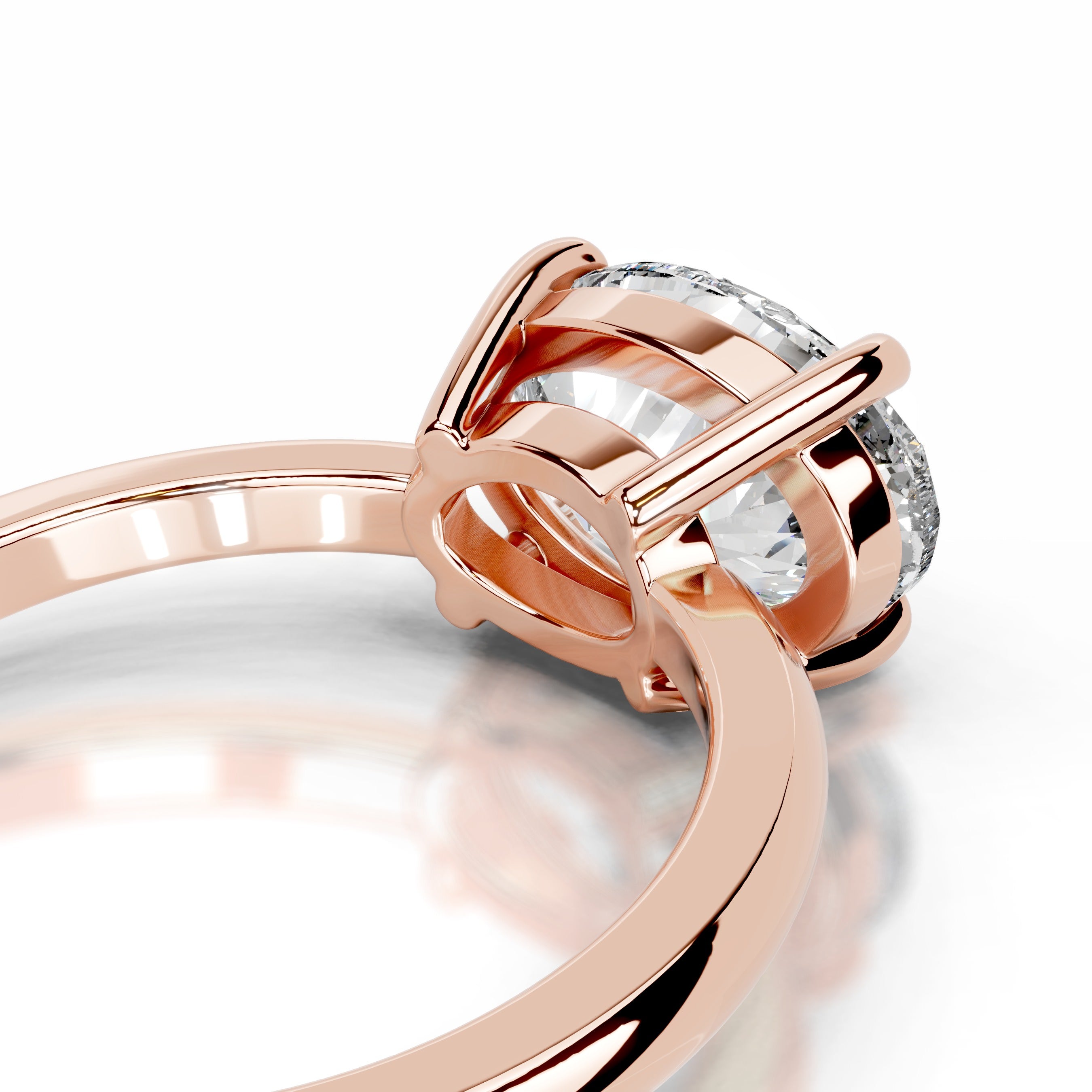 Miriam Diamond Engagement Ring - 14K Rose Gold