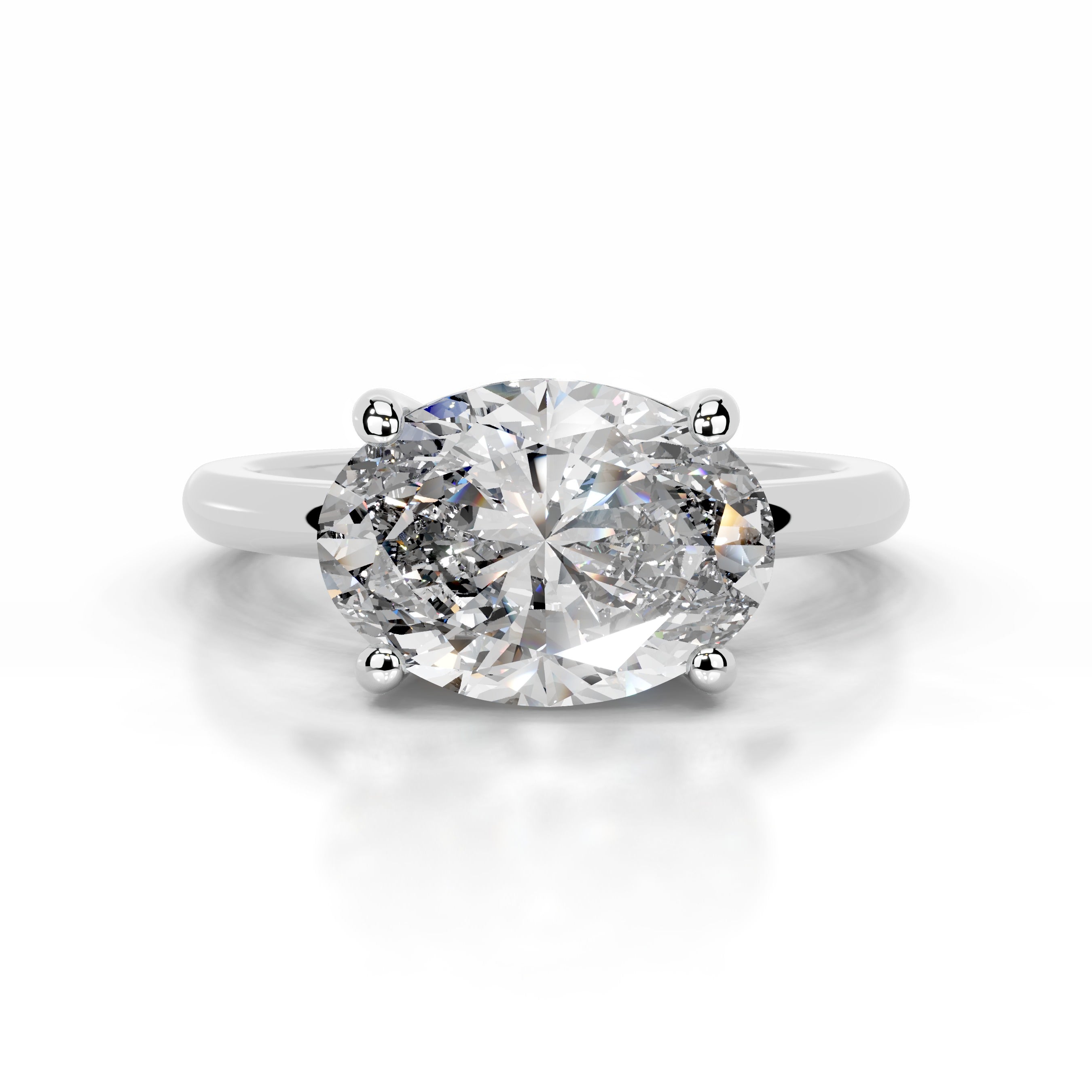 Miriam Diamond Engagement Ring - 14K White Gold