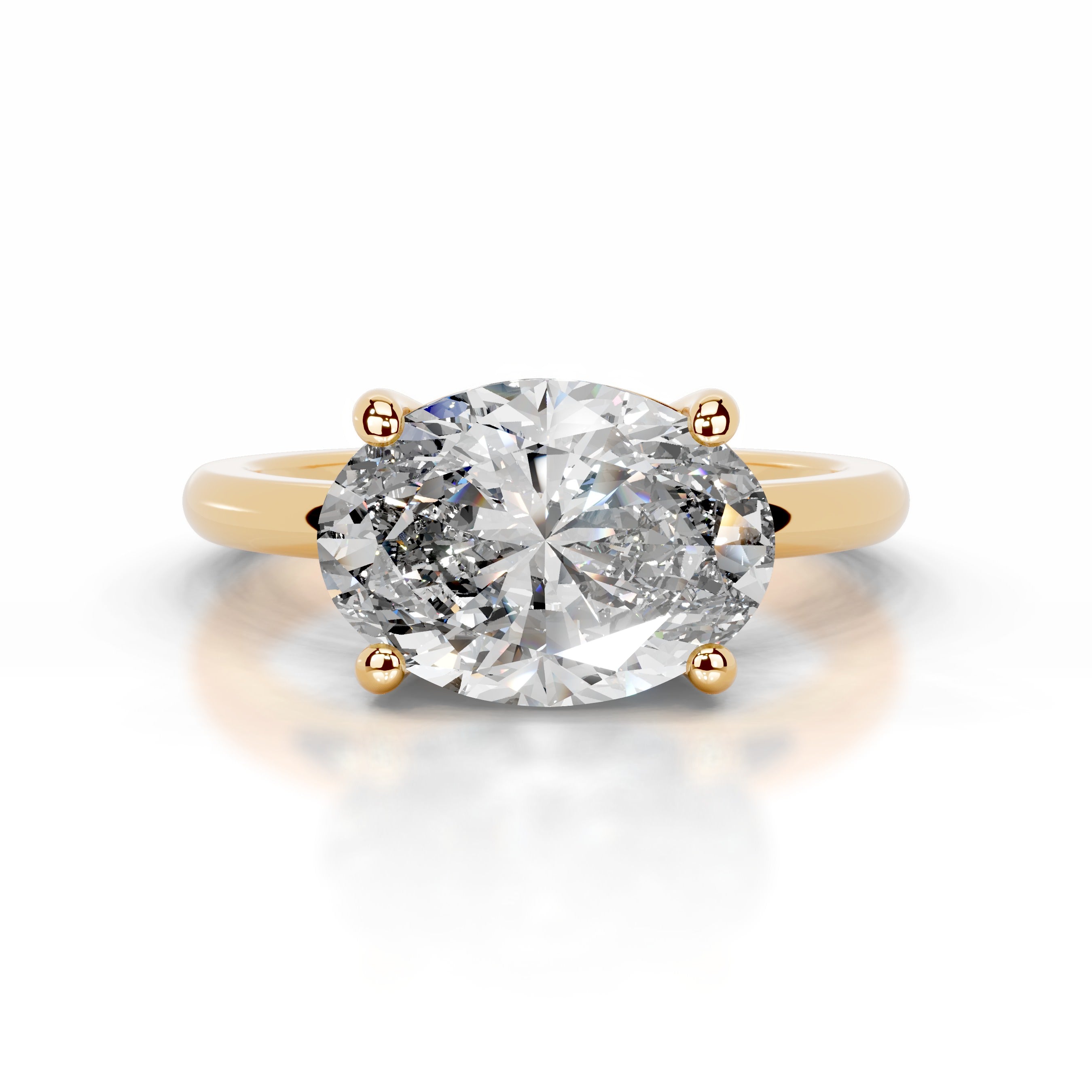 Miriam Diamond Engagement Ring - 18K Yellow Gold