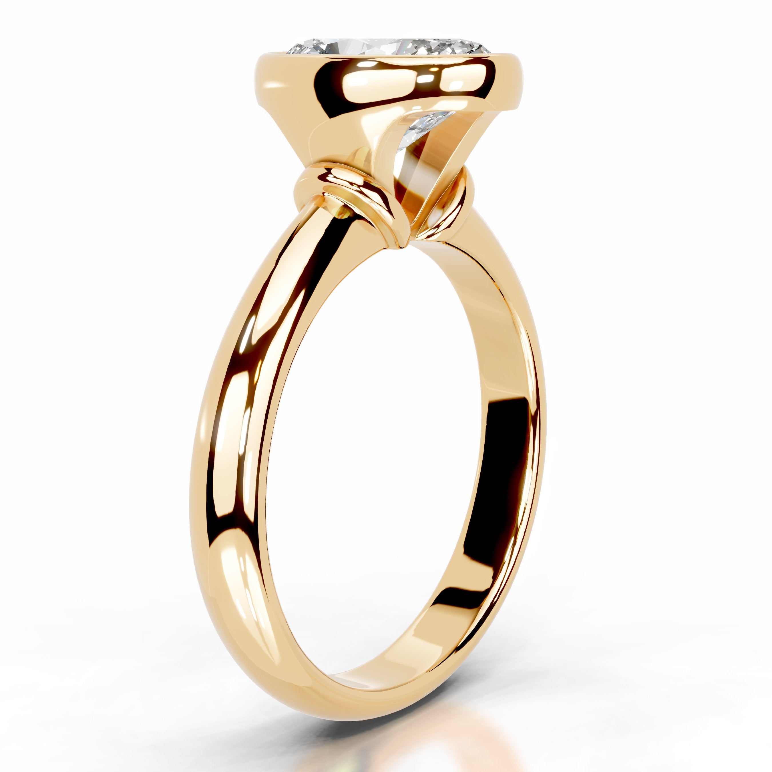 Kaylee Diamond Engagement Ring - 18K Yellow Gold