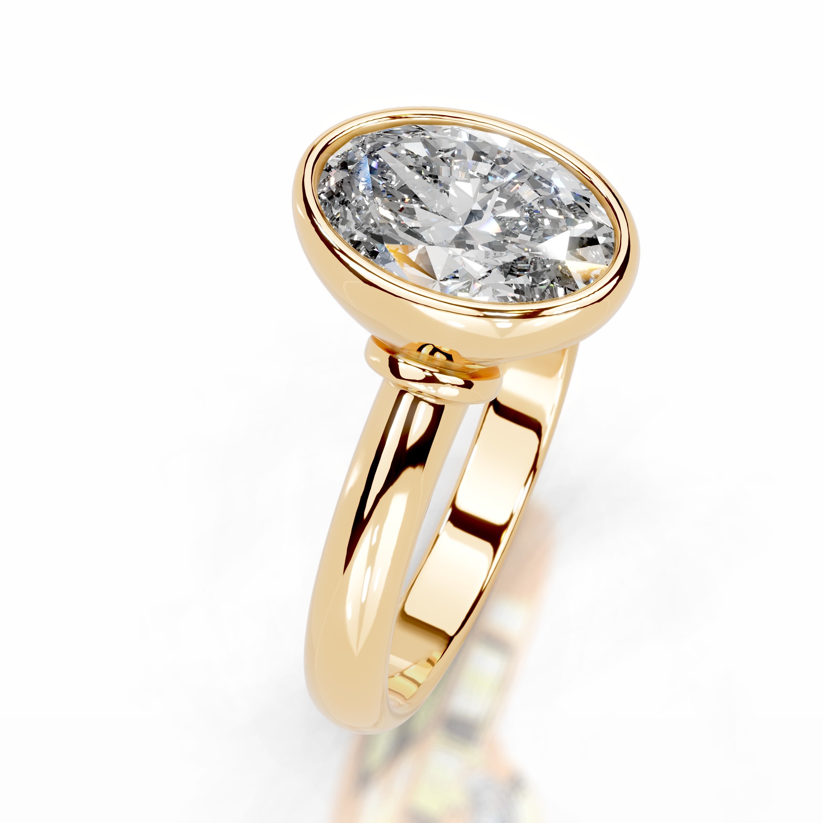 Kaylee Diamond Engagement Ring - 18K Yellow Gold