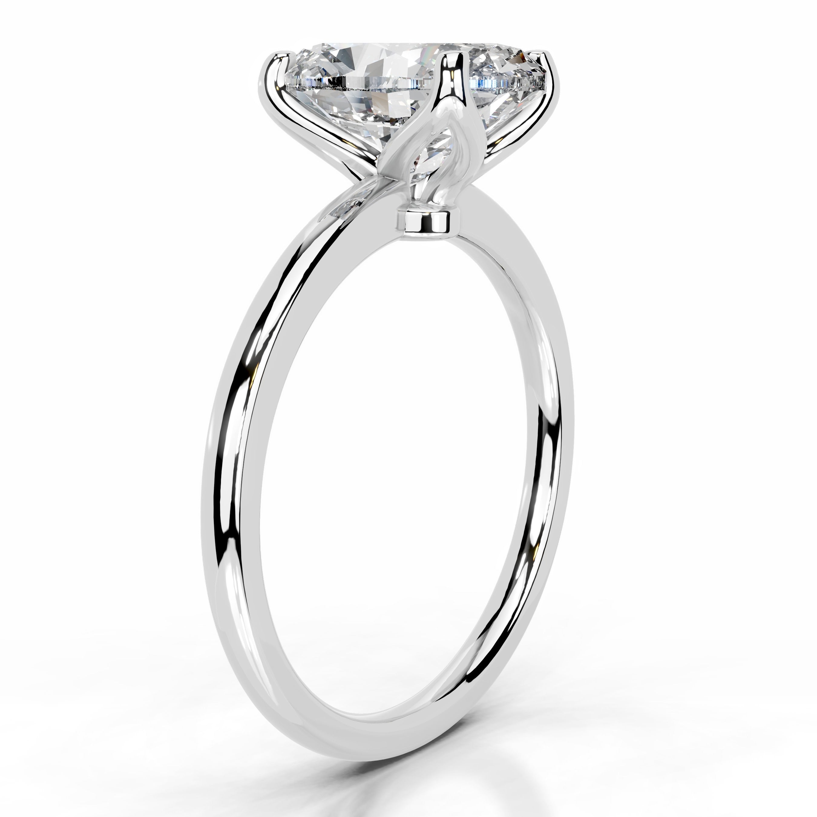 Phoenix Diamond Engagement Ring - 18K White Gold - Main Stone 3 Carat