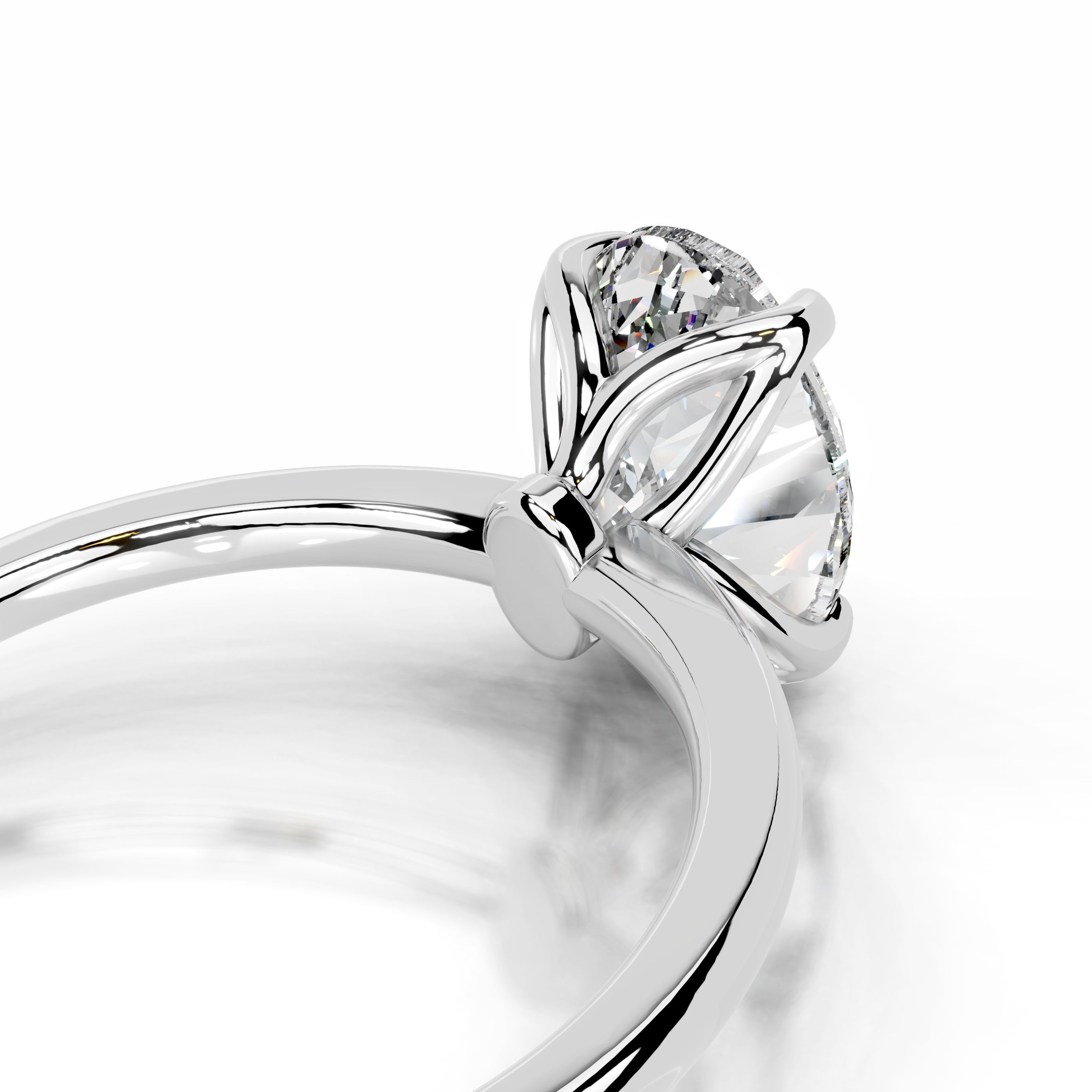 Phoenix Diamond Engagement Ring - 14K White Gold