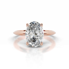 Evie Diamond Engagement Ring - 14K Rose Gold - Main Stone 2.05 Carat