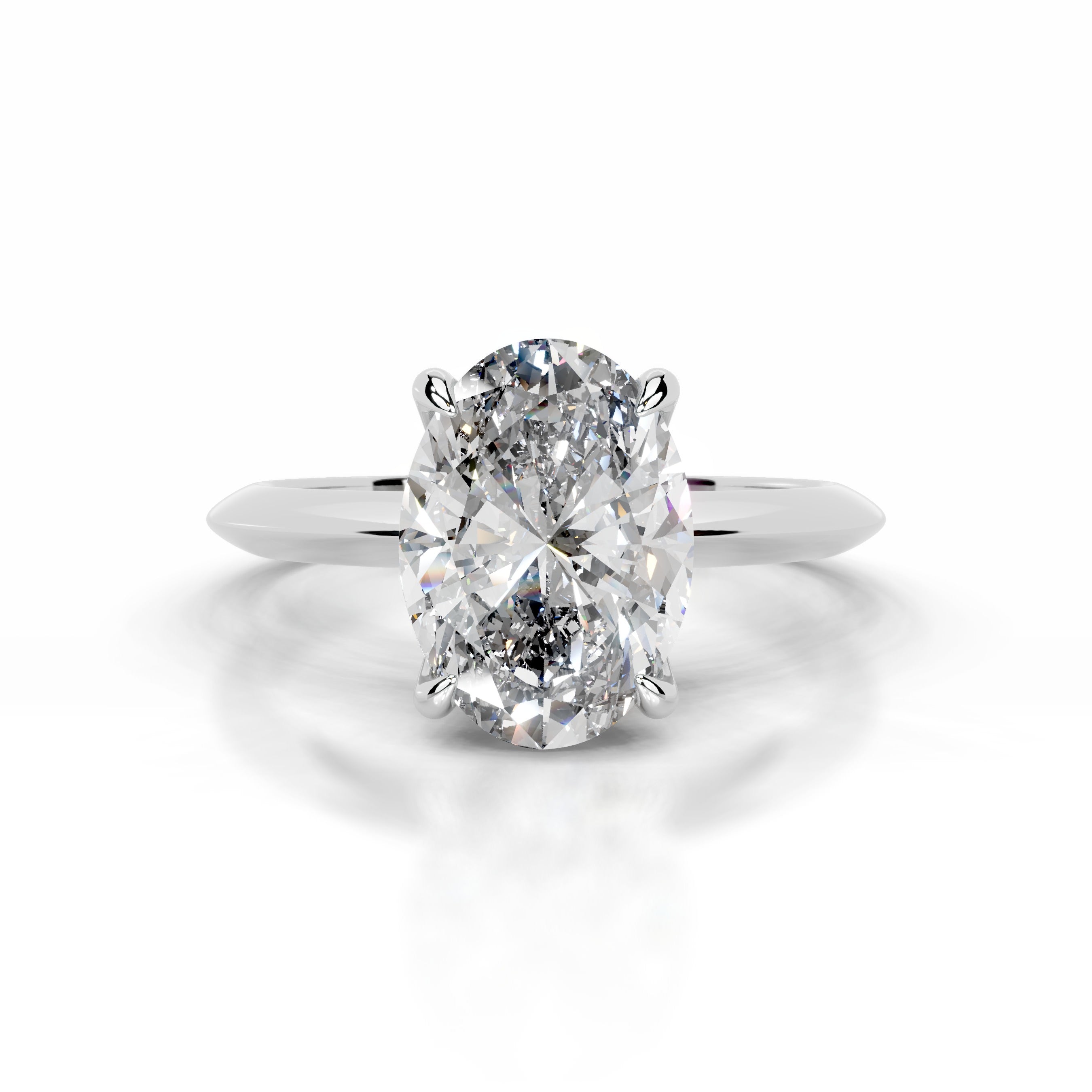 Evie Diamond Engagement Ring - 14K White Gold