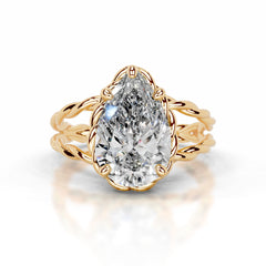 Yul Diamond Engagement Ring - 18K Yellow Gold