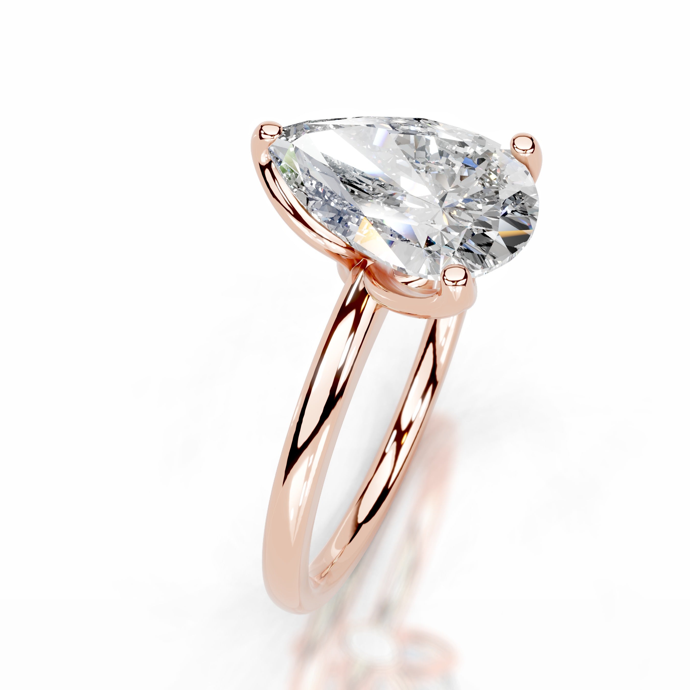 Phoenix Diamond Engagement Ring - 14K Rose Gold