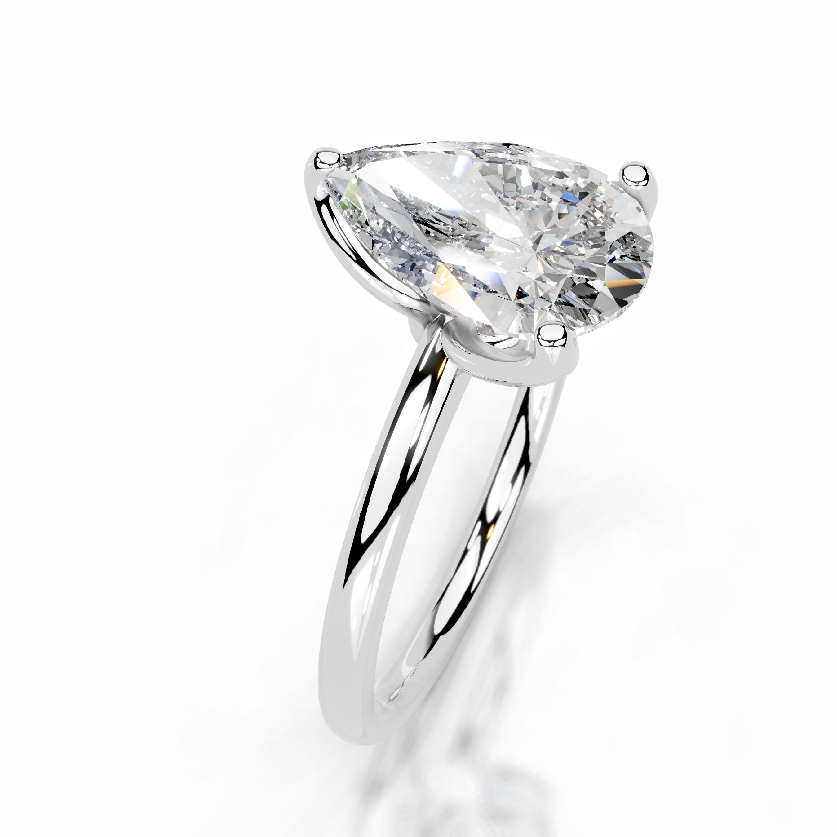 Phoenix Diamond Engagement Ring - 14K White Gold