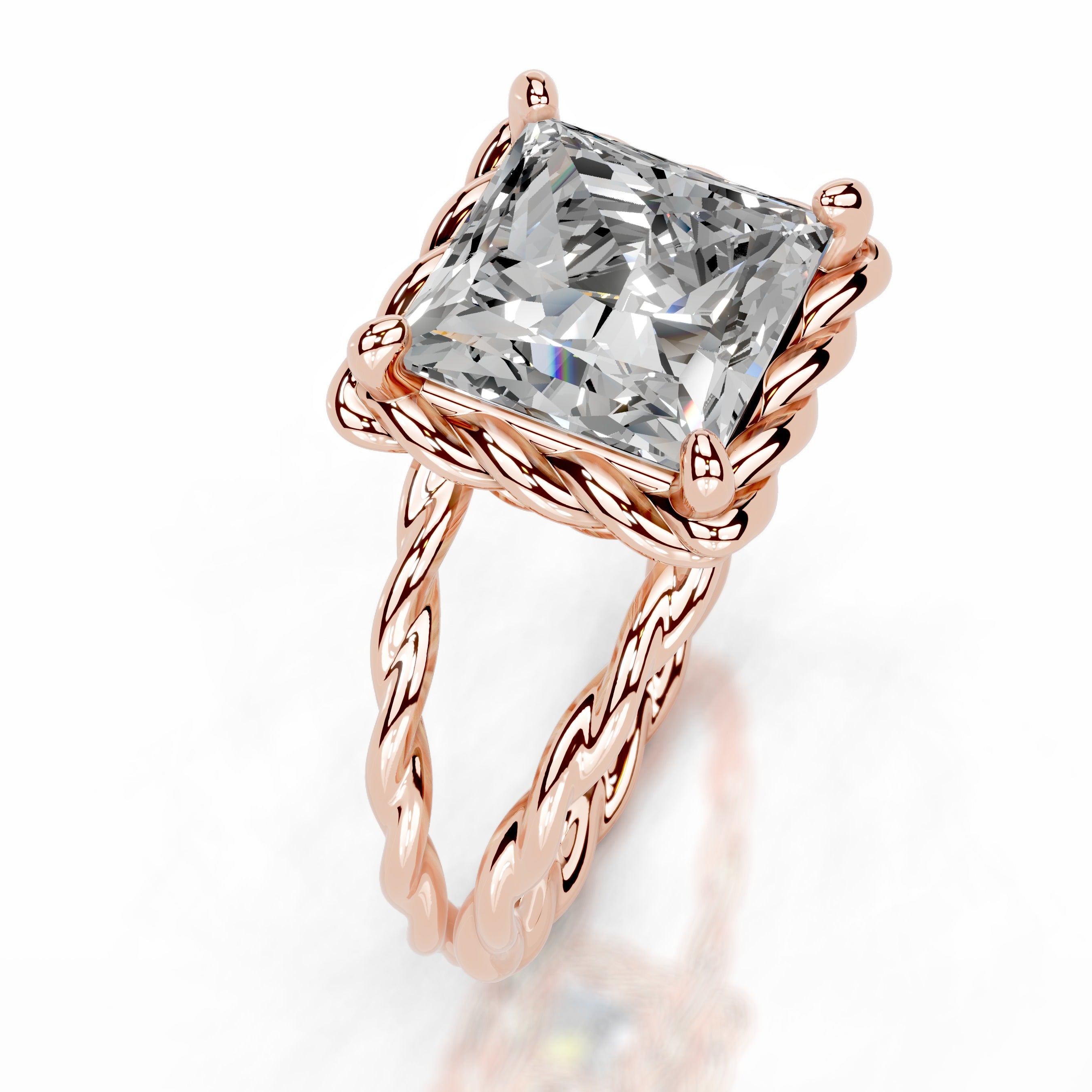 Yul Diamond Engagement Ring - 14K Rose Gold