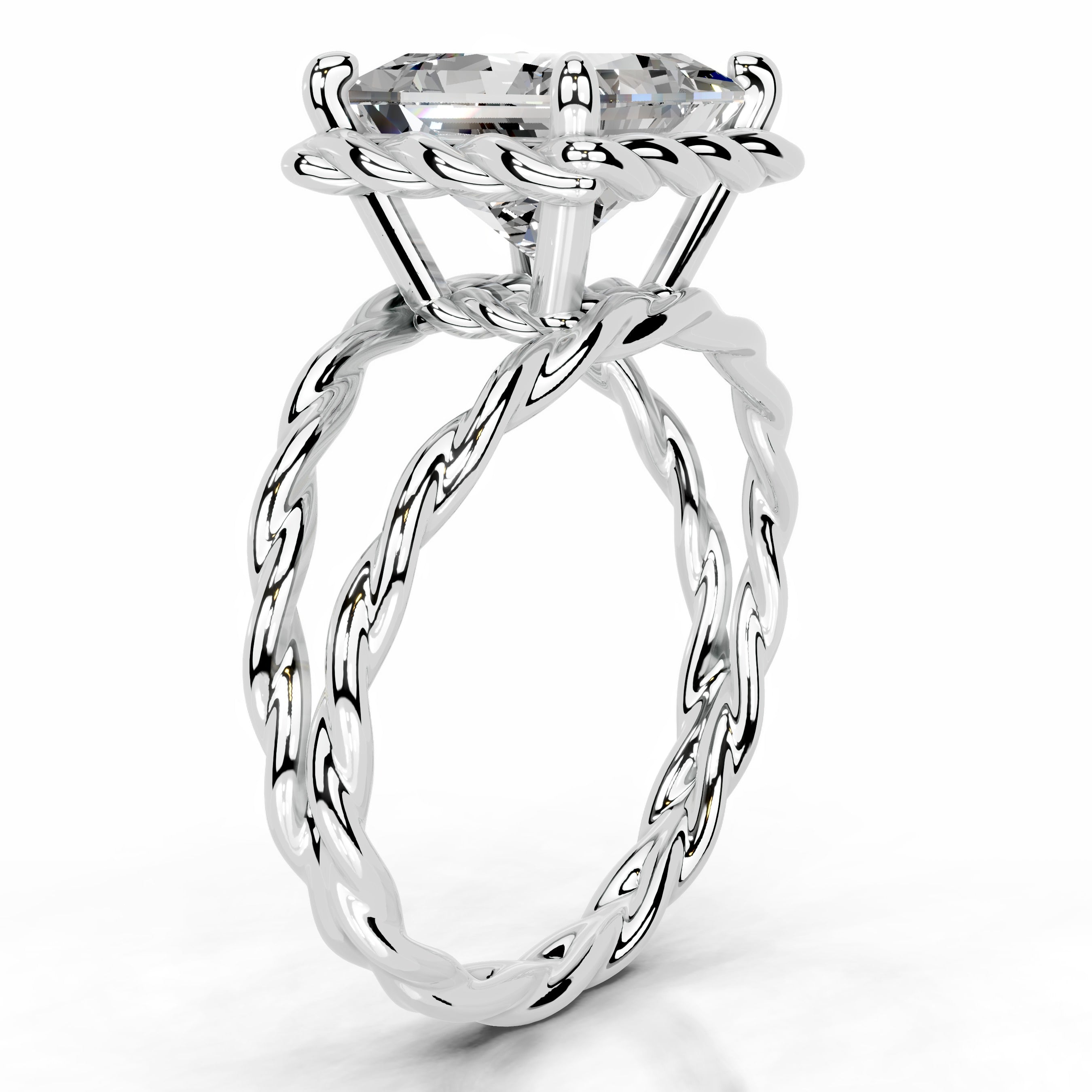 Yul Diamond Engagement Ring - 14K White Gold