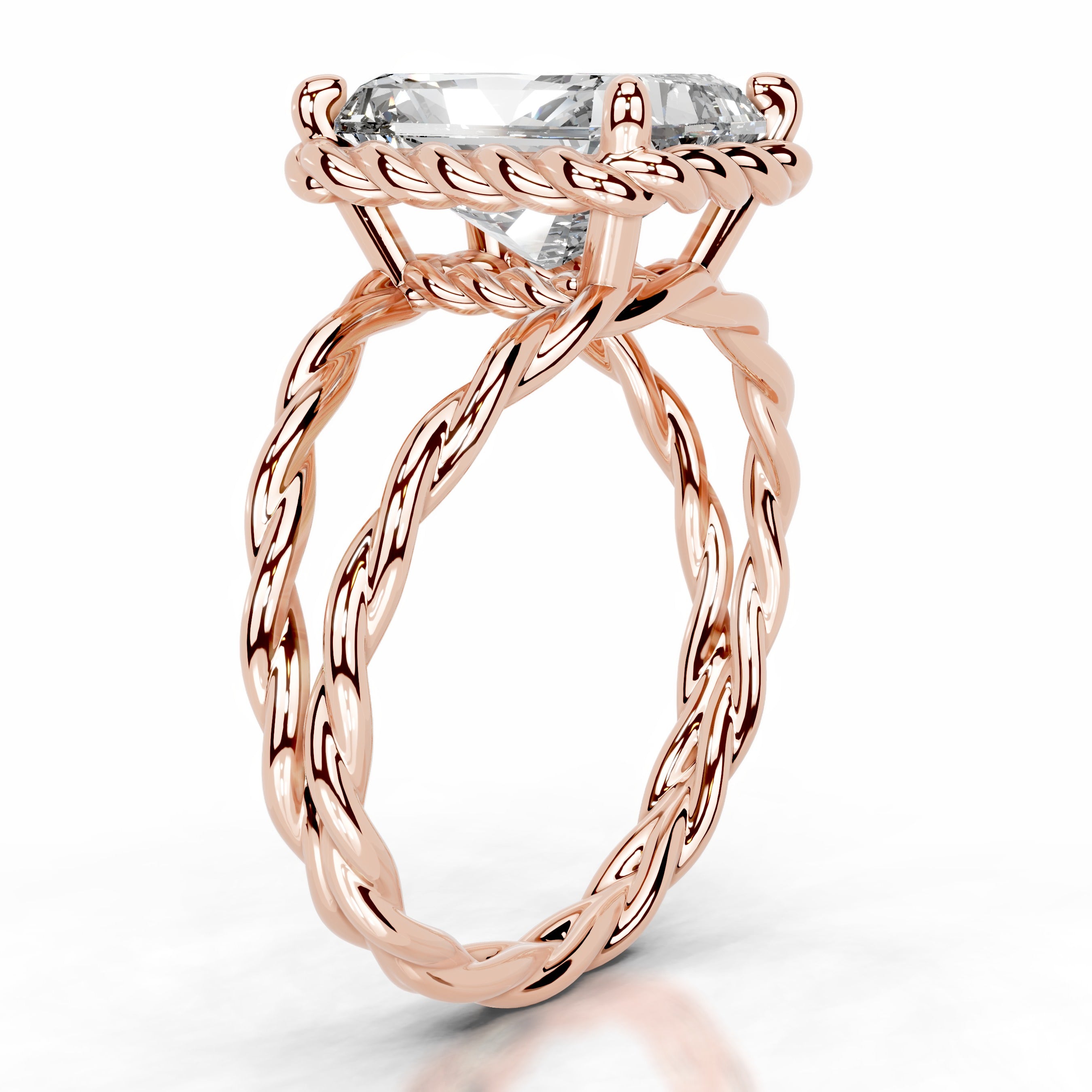 Yul Diamond Engagement Ring - 14K Rose Gold