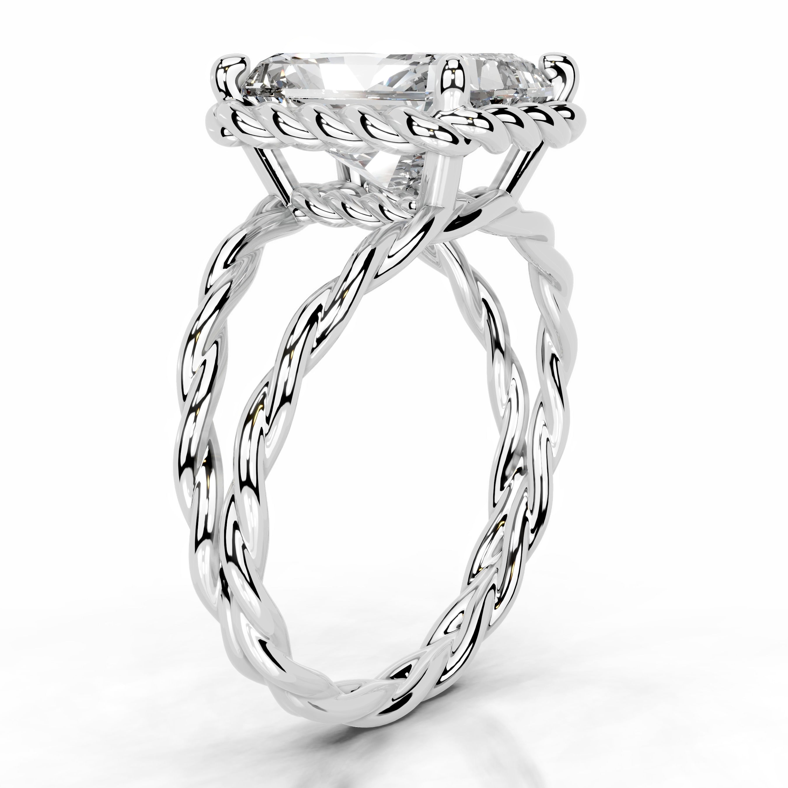 Yul Diamond Engagement Ring - 14K White Gold