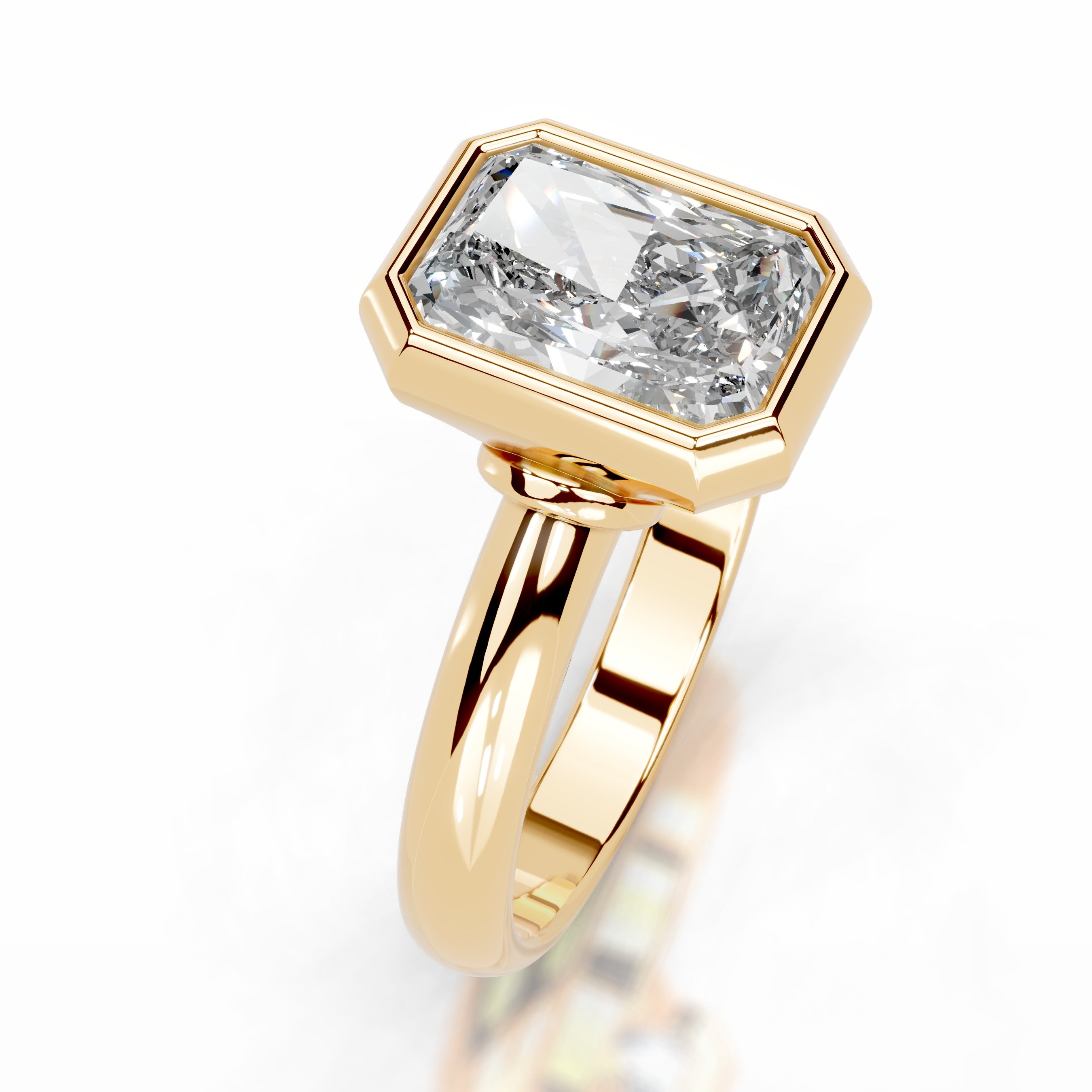 Kaylee Diamond Engagement Ring - 18K Yellow Gold