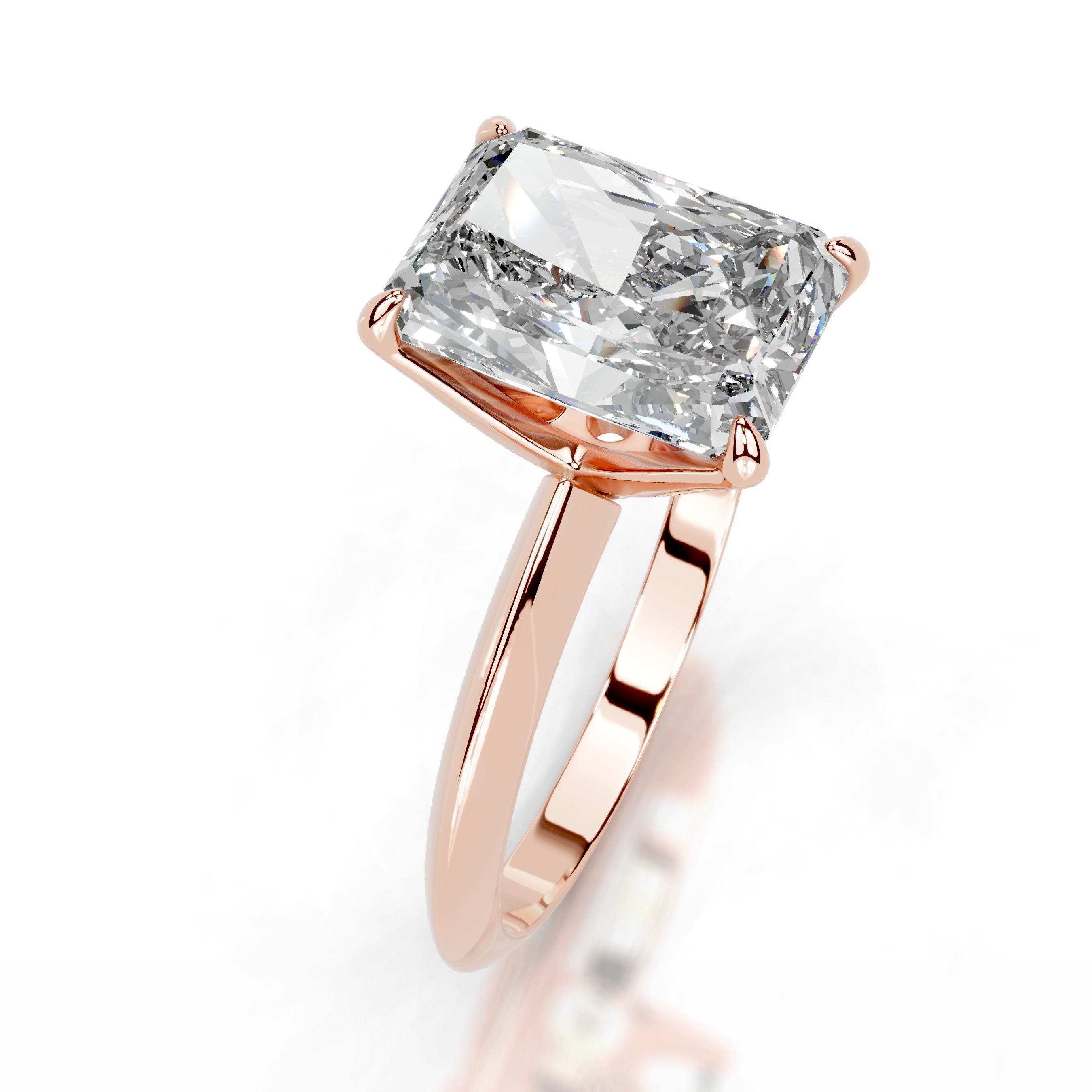 Evie Diamond Engagement Ring - 14K Rose Gold