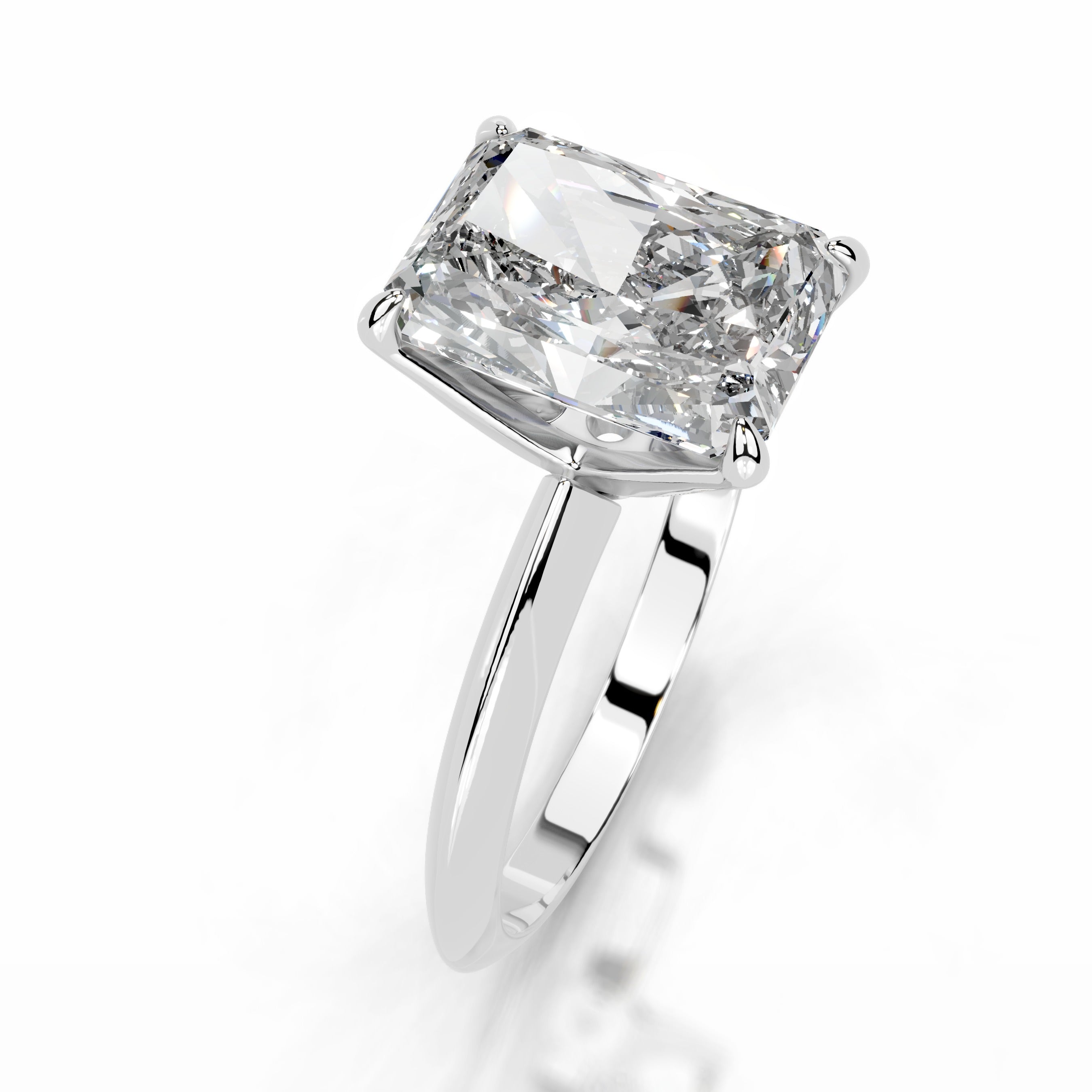 Evie Diamond Engagement Ring - 14K White Gold