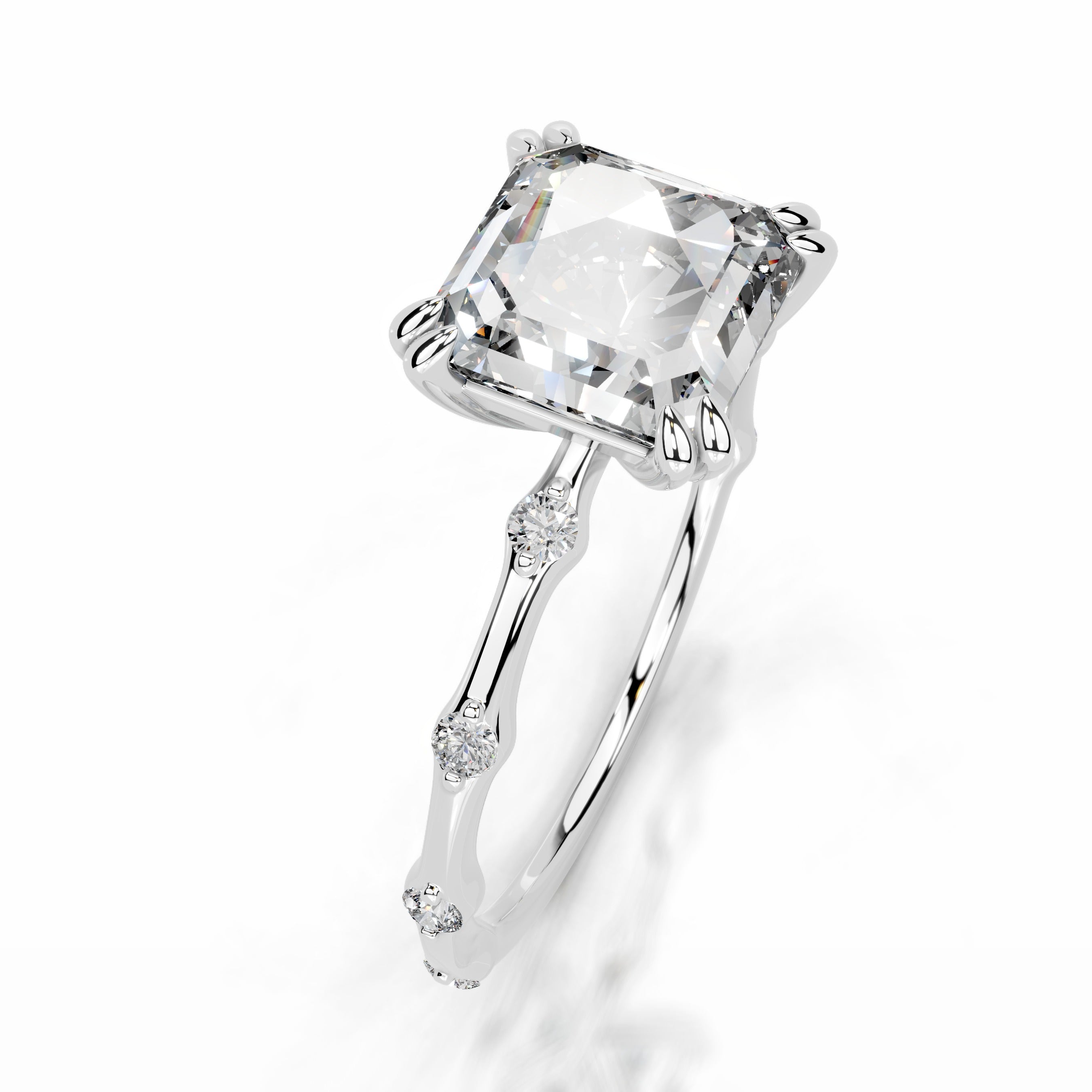 Wilma Diamond Engagement Ring - 14K White Gold