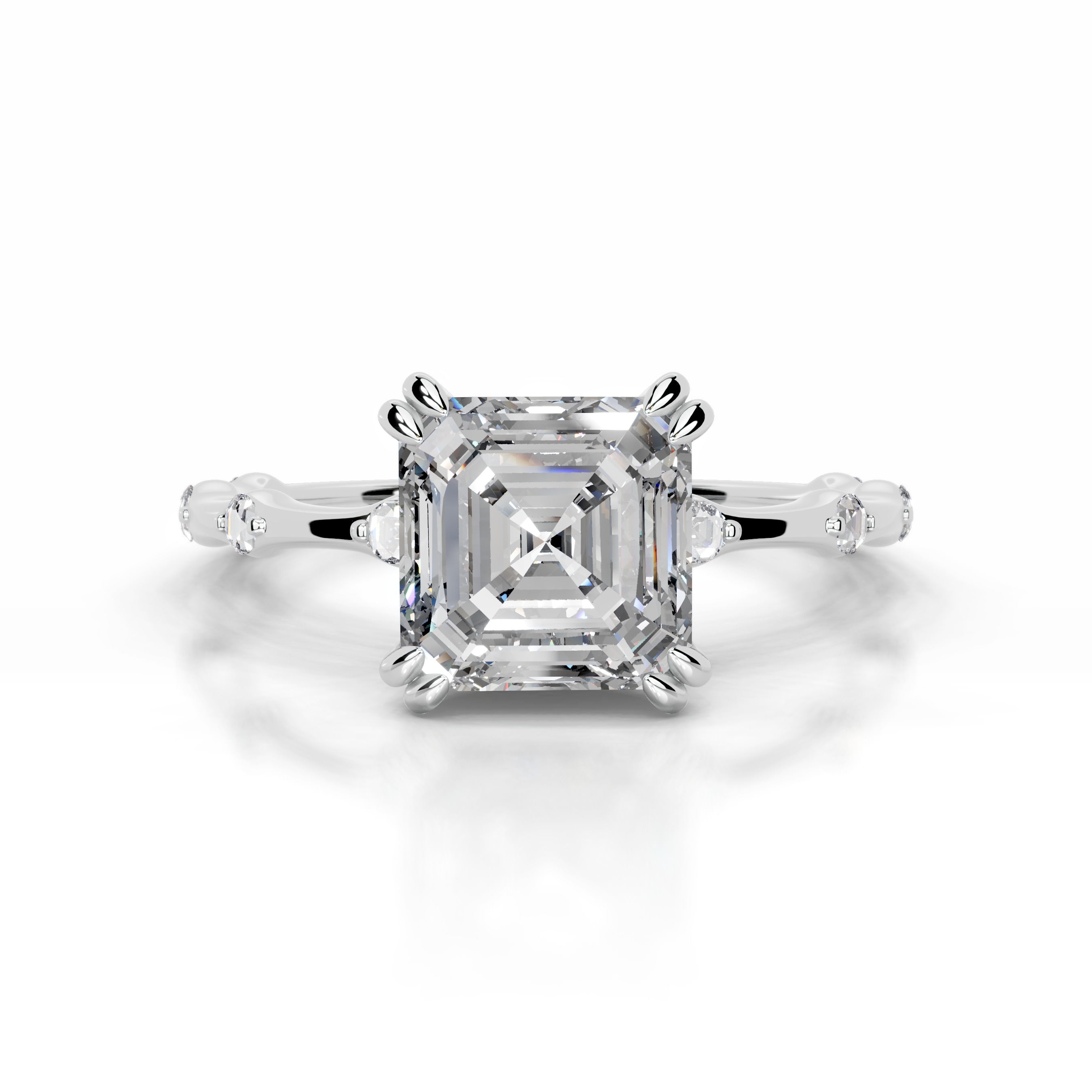 Wilma Diamond Engagement Ring - 14K White Gold