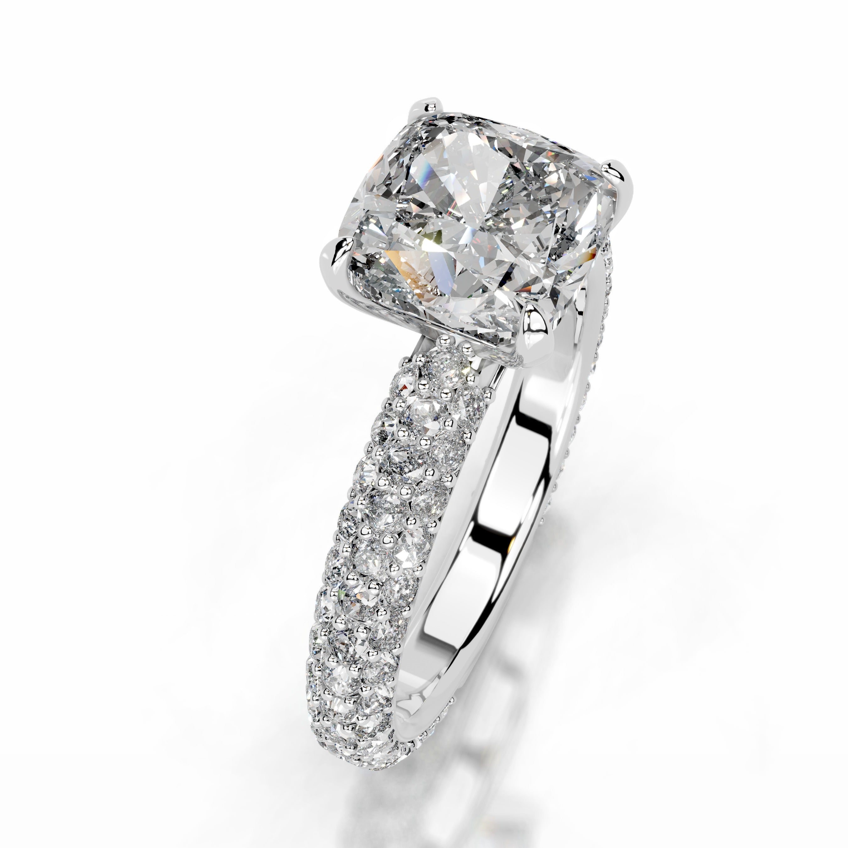 Charlotte Diamond Engagement Ring - 14K White Gold