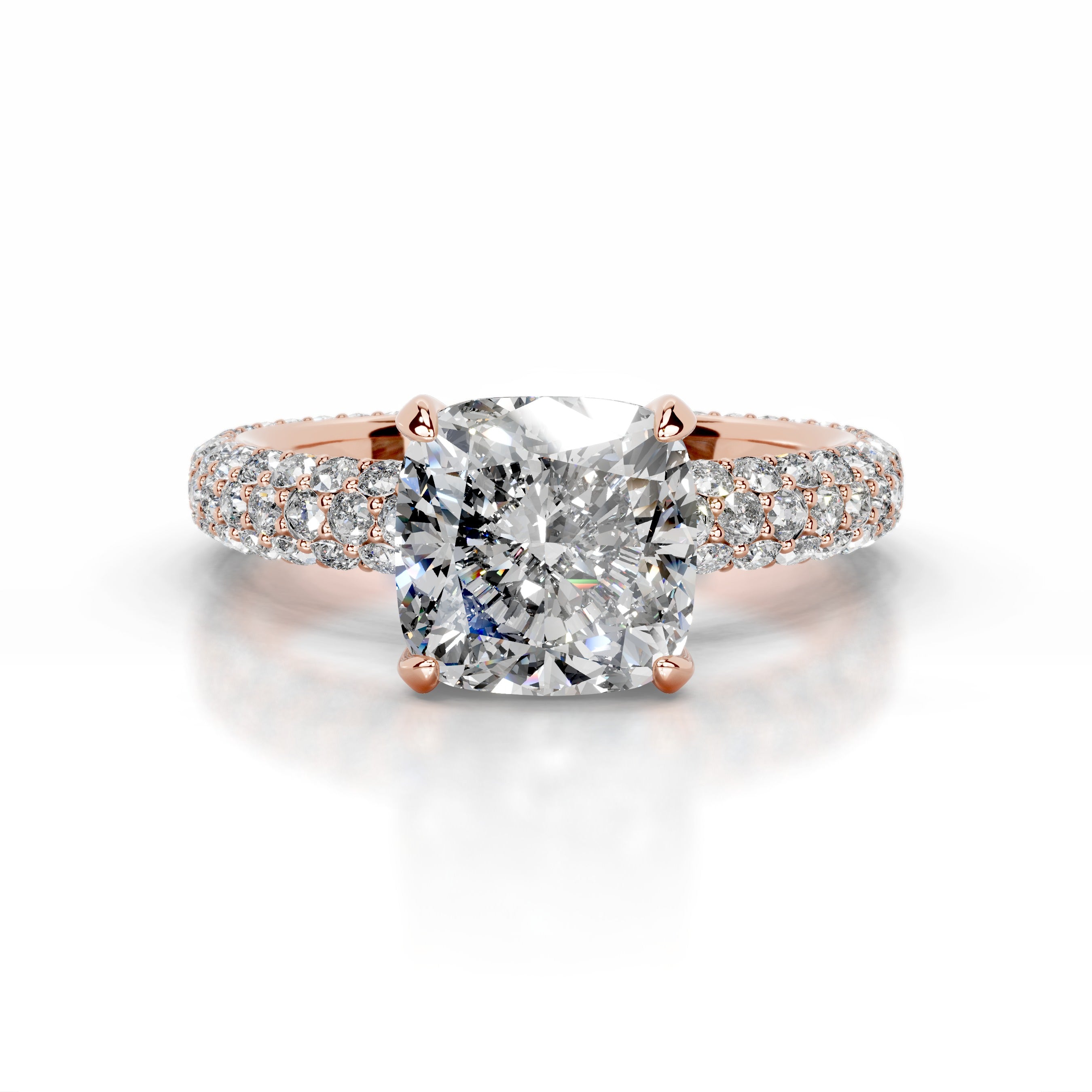 Charlotte Diamond Engagement Ring - 14K Rose Gold