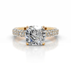 Charlotte Diamond Engagement Ring - 18K Yellow Gold