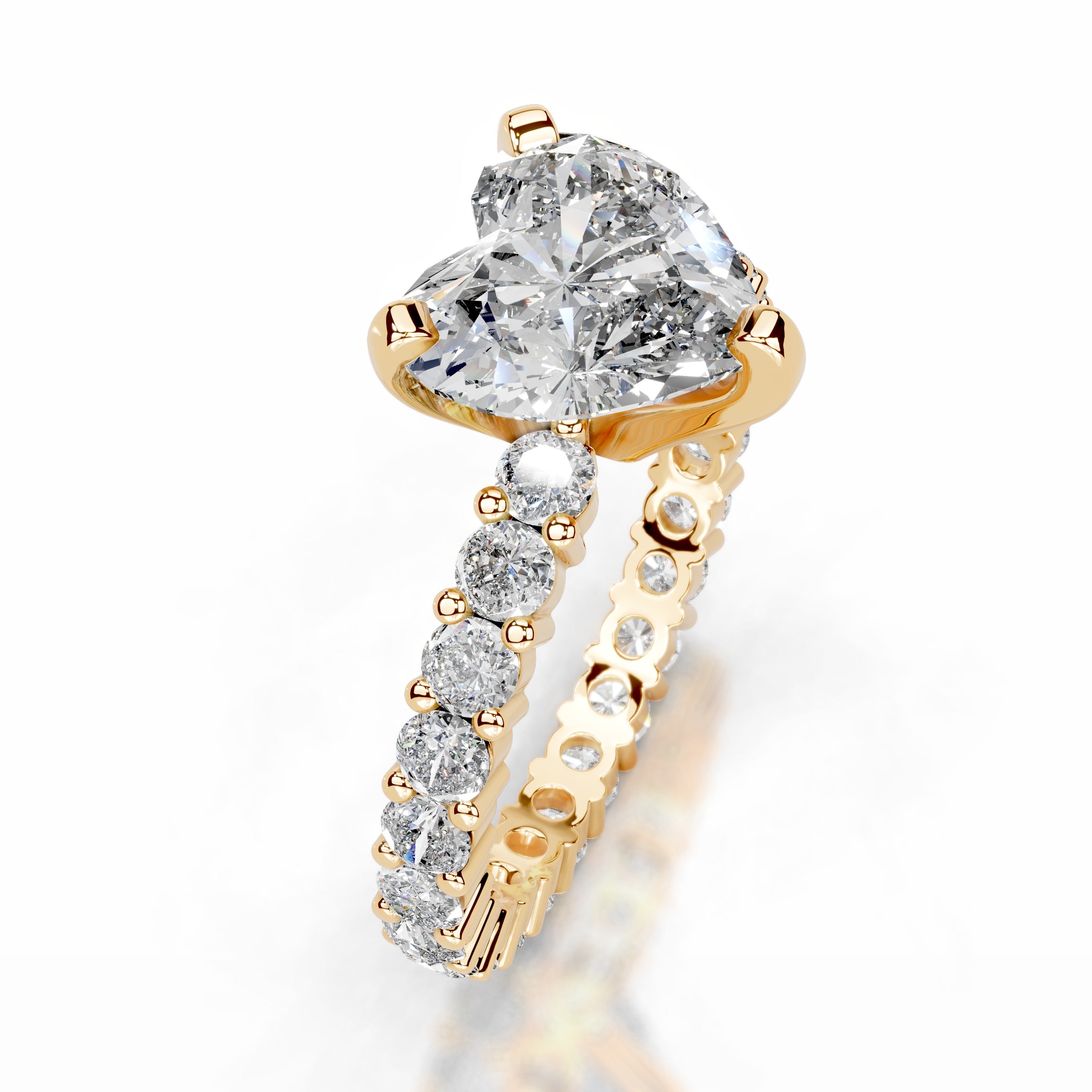 Jenna Diamond Engagement Ring - 18K Yellow Gold