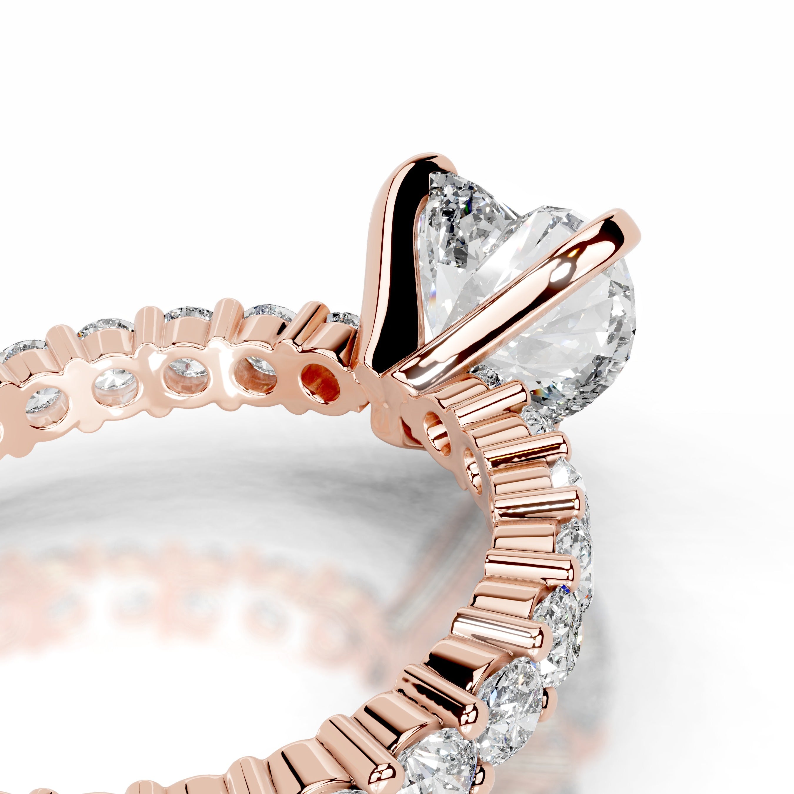 Jenna Diamond Engagement Ring - 14K Rose Gold