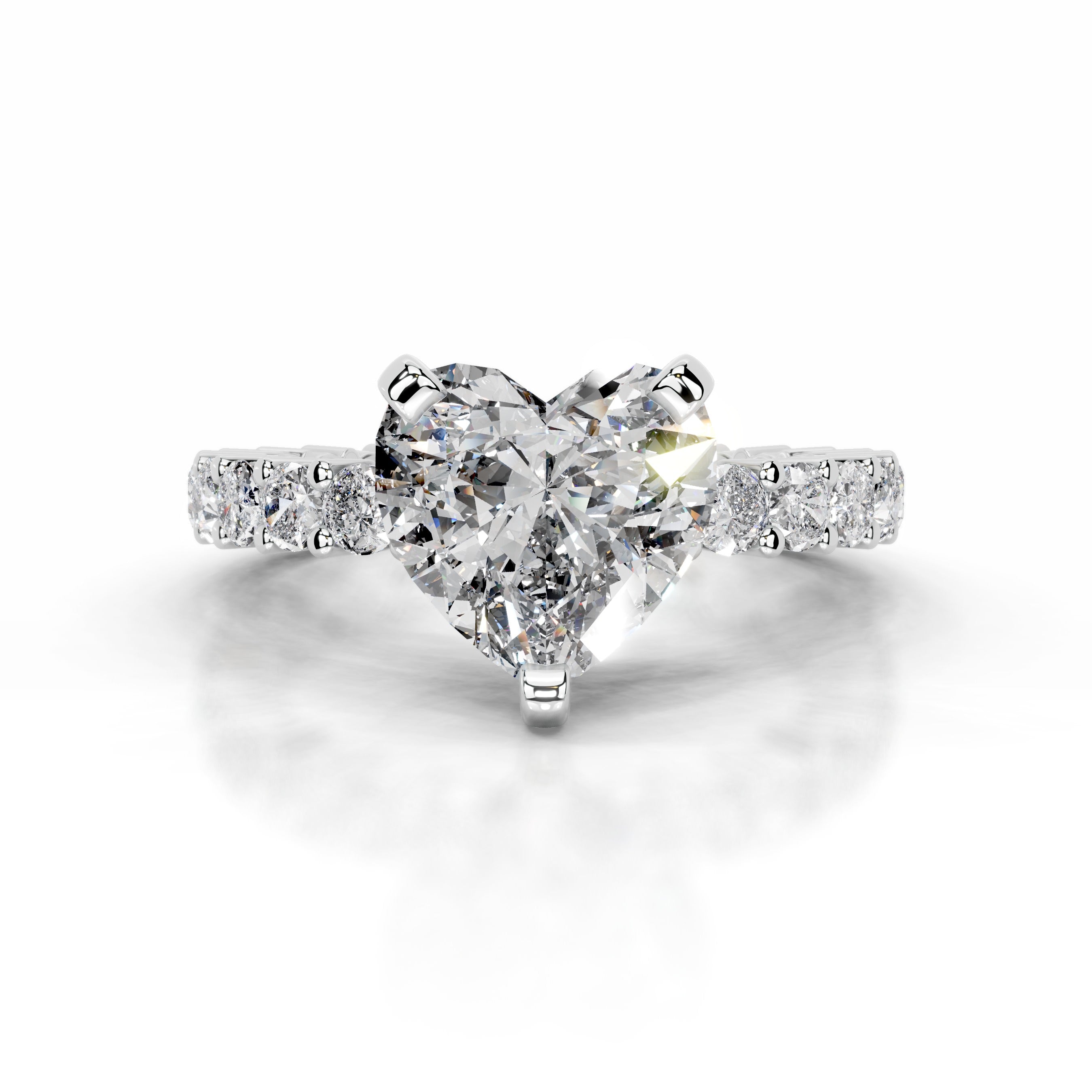 Jenna Diamond Engagement Ring - 14K White Gold