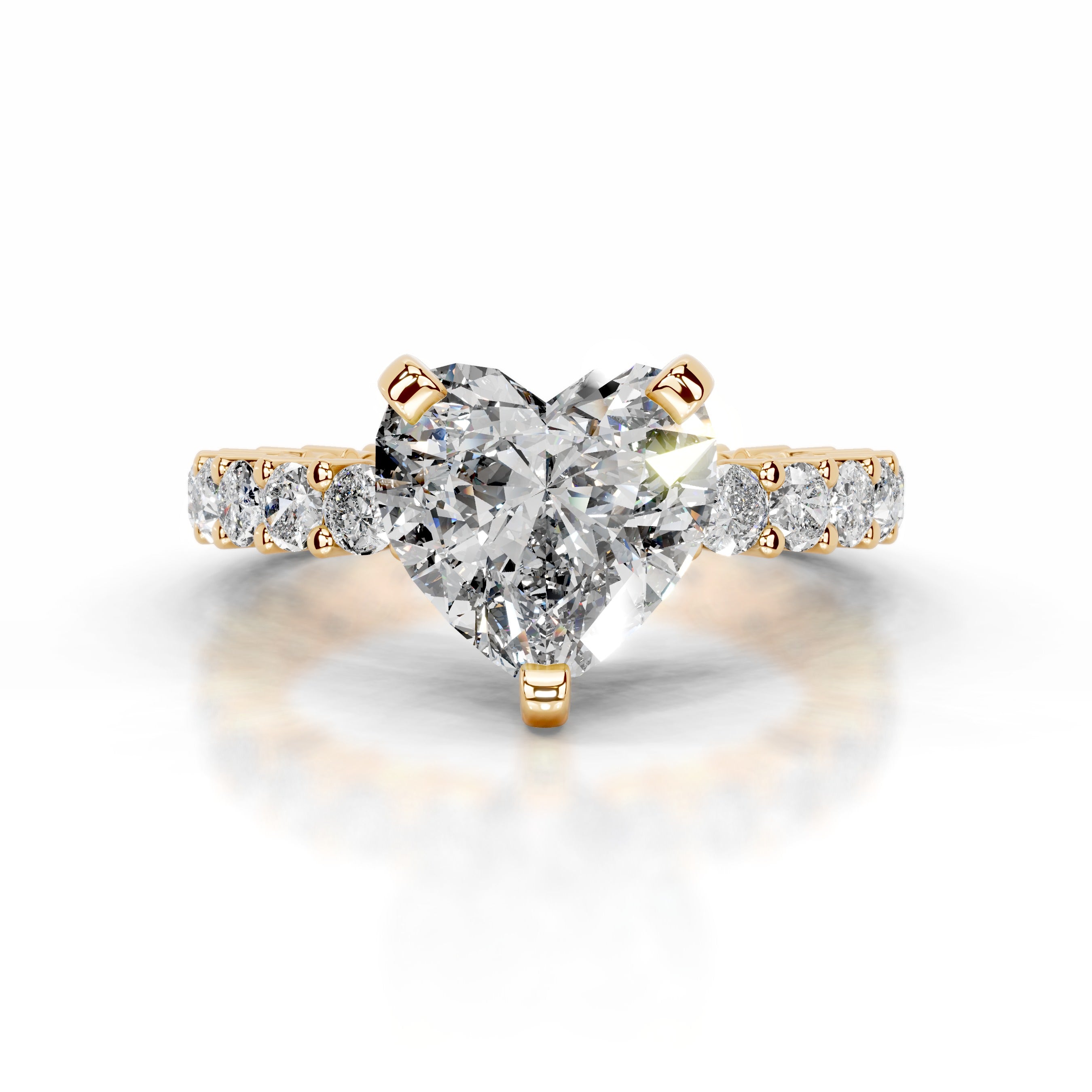 Jenna Diamond Engagement Ring - 18K Yellow Gold