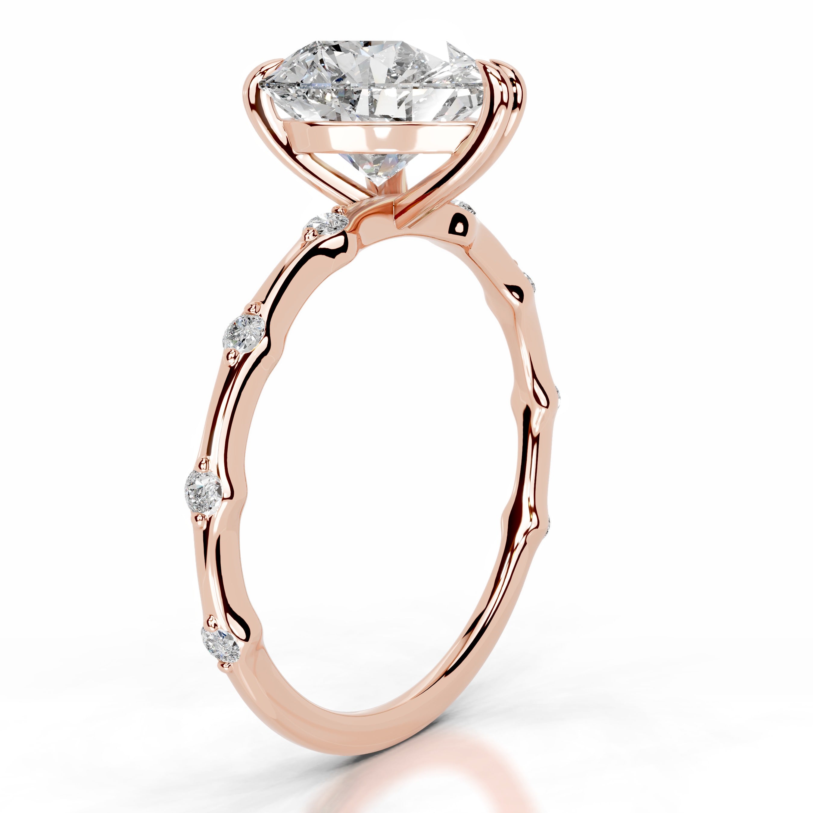 Wilma Diamond Engagement Ring - 14K Rose Gold