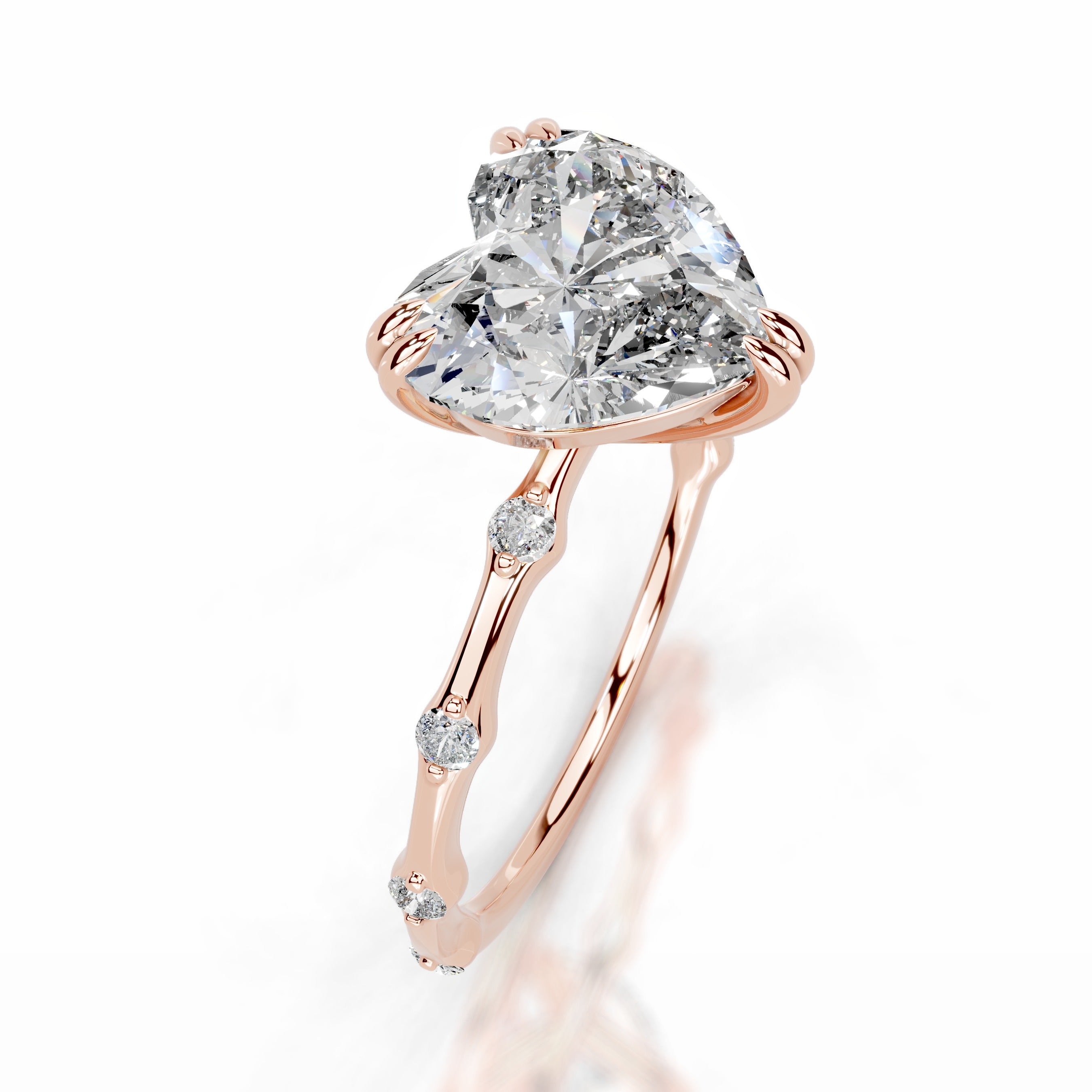 Wilma Diamond Engagement Ring - 14K Rose Gold