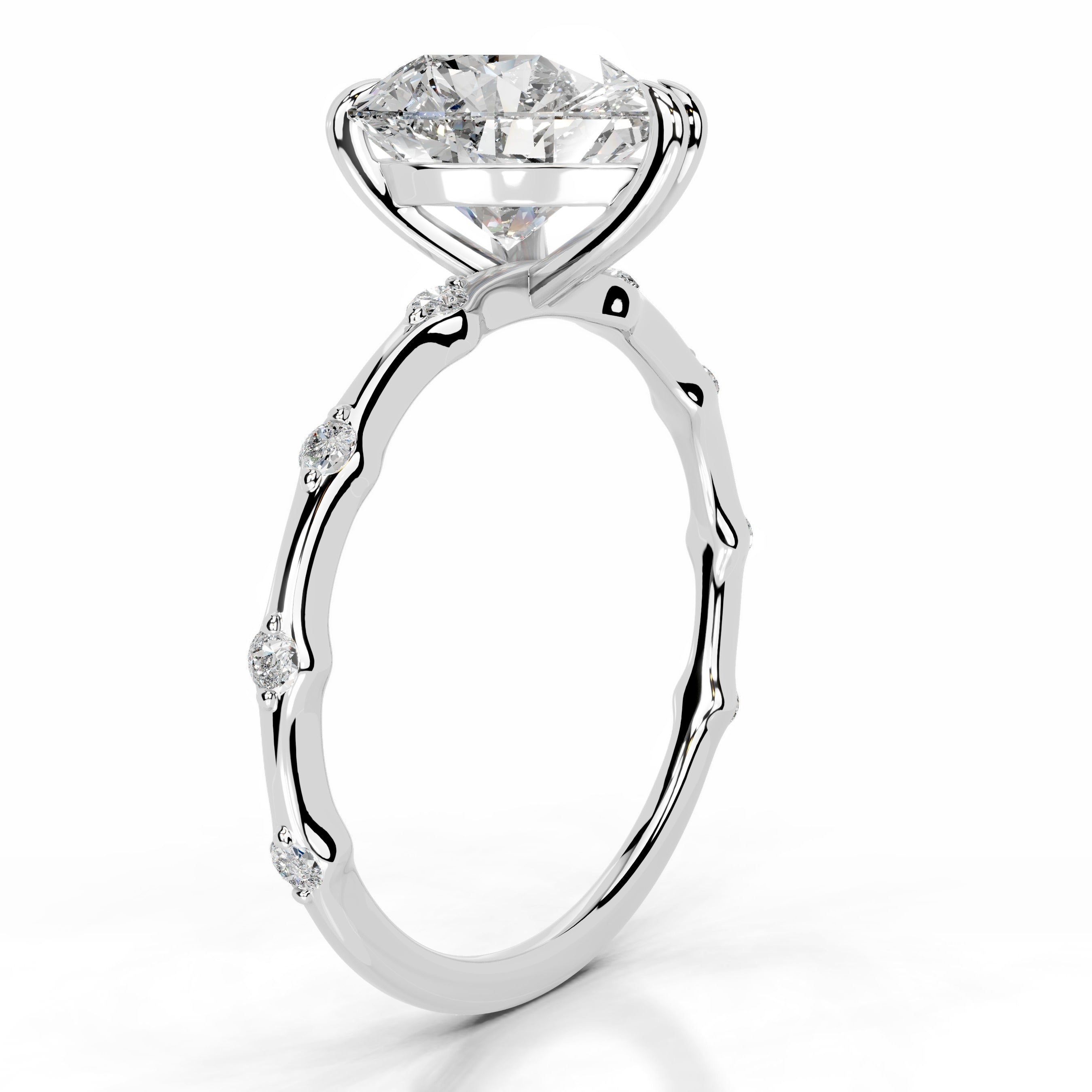 Wilma Diamond Engagement Ring - 14K White Gold