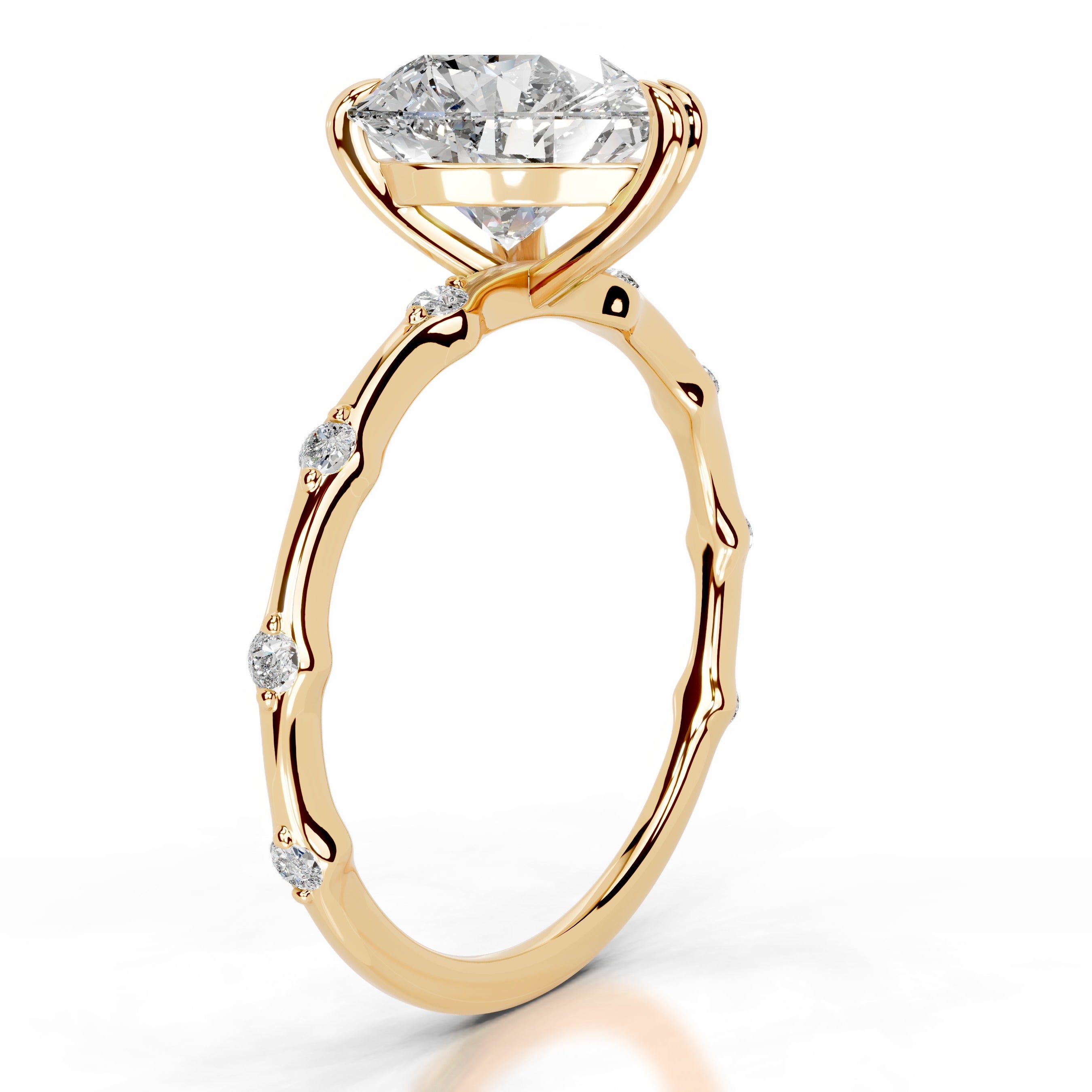 Wilma Diamond Engagement Ring - 18K Yellow Gold