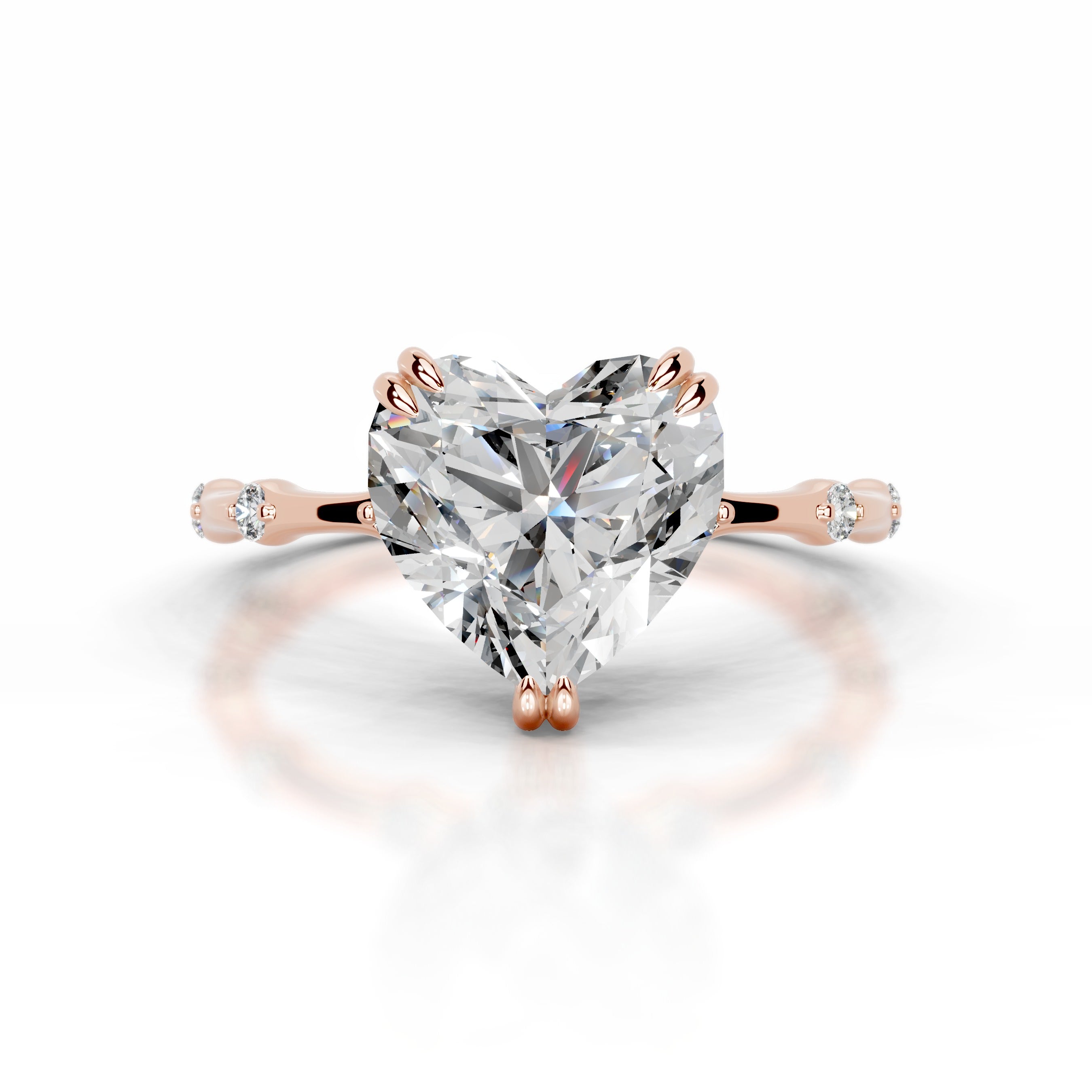 Wilma Diamond Engagement Ring - 14K Rose Gold