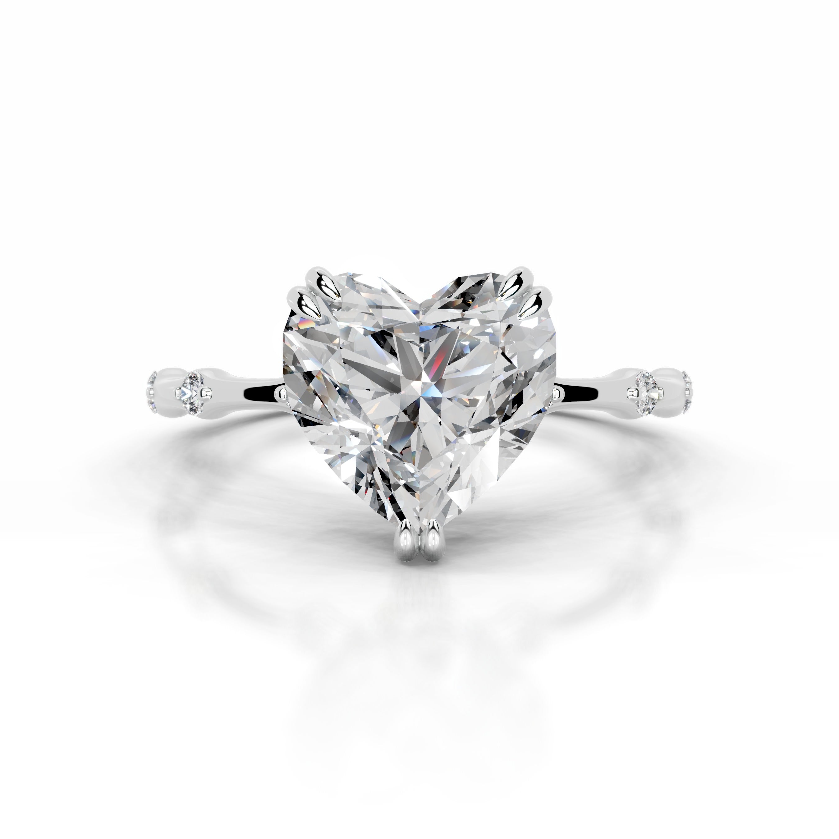 Wilma Diamond Engagement Ring - 14K White Gold