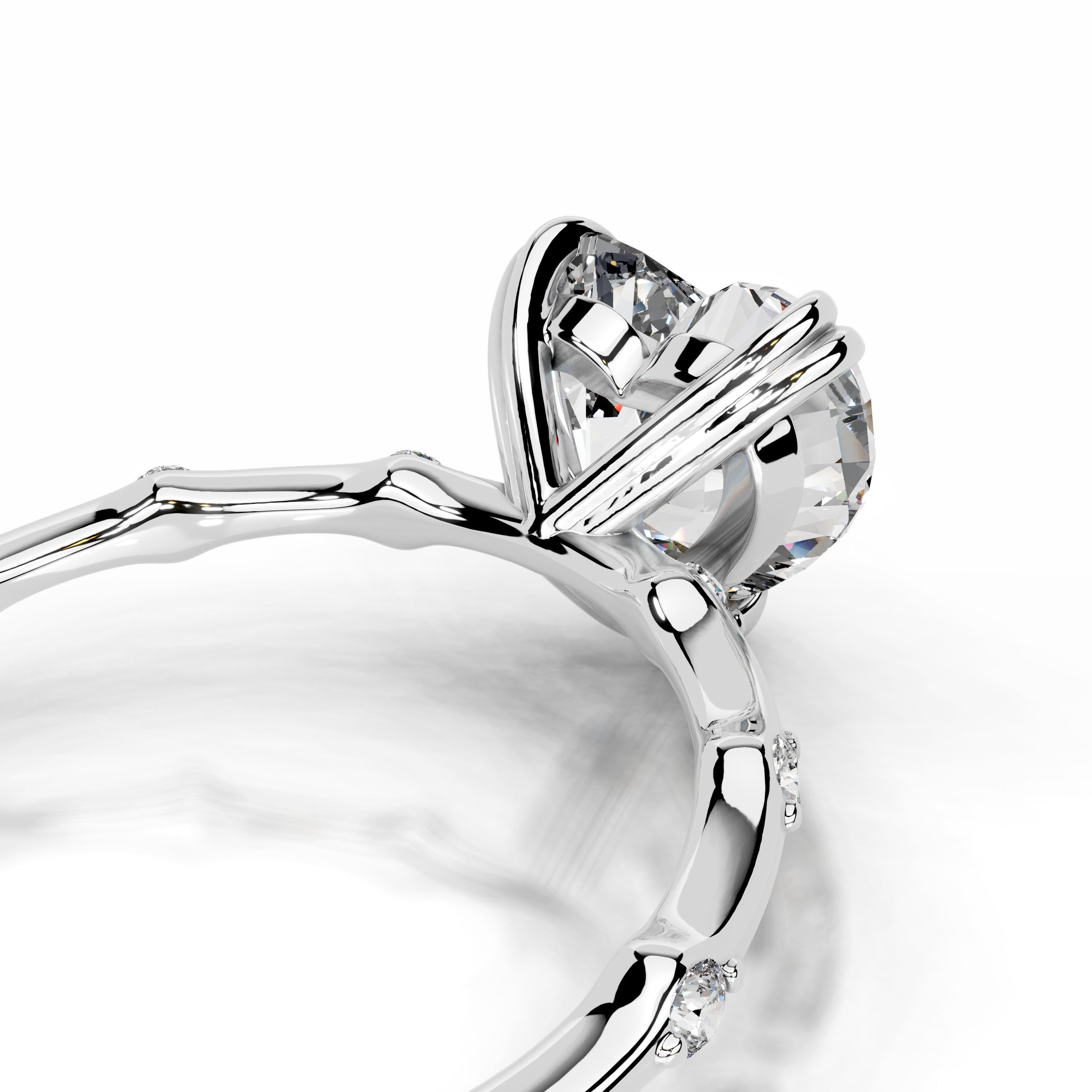 Wilma Diamond Engagement Ring - 14K White Gold