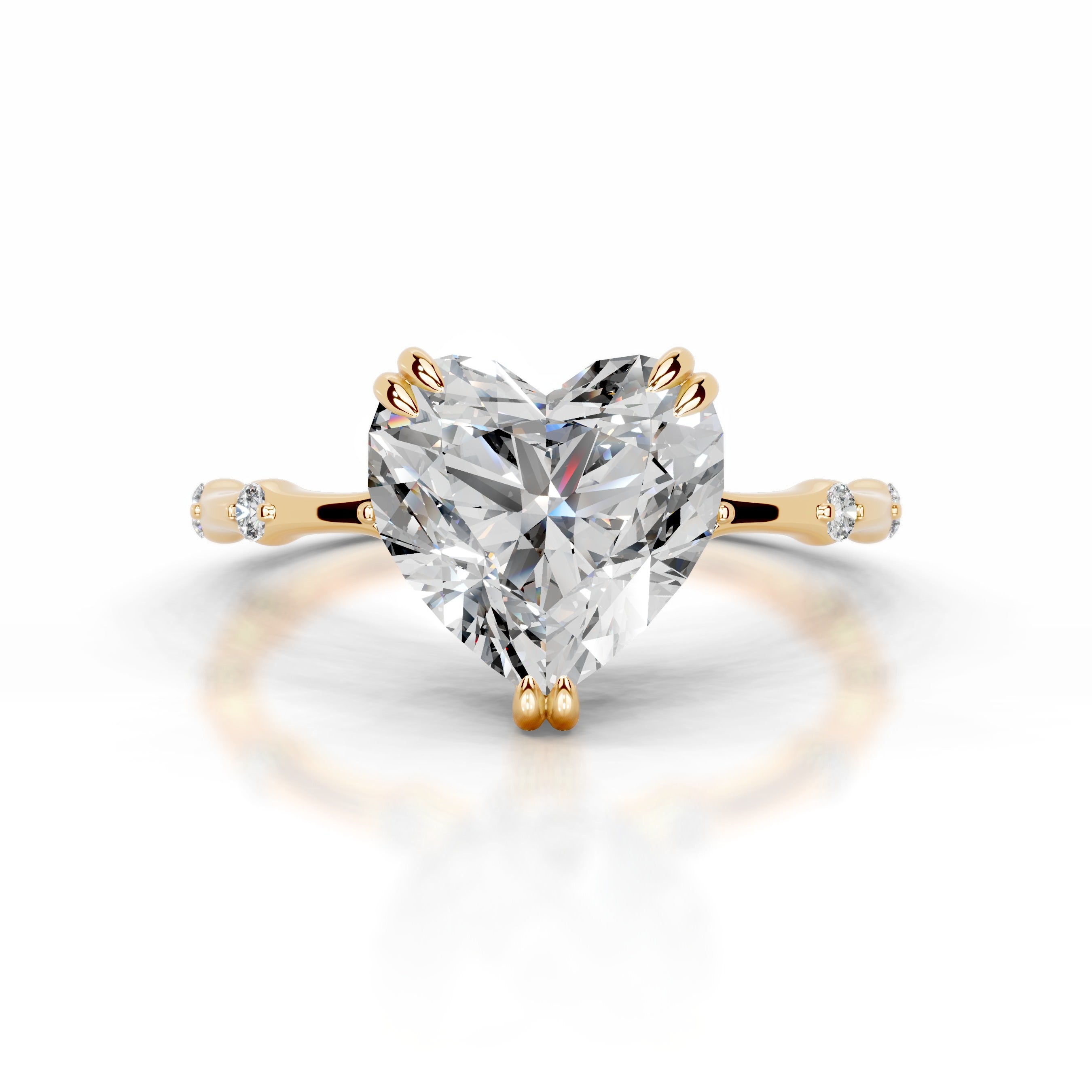 Wilma Diamond Engagement Ring - 18K Yellow Gold