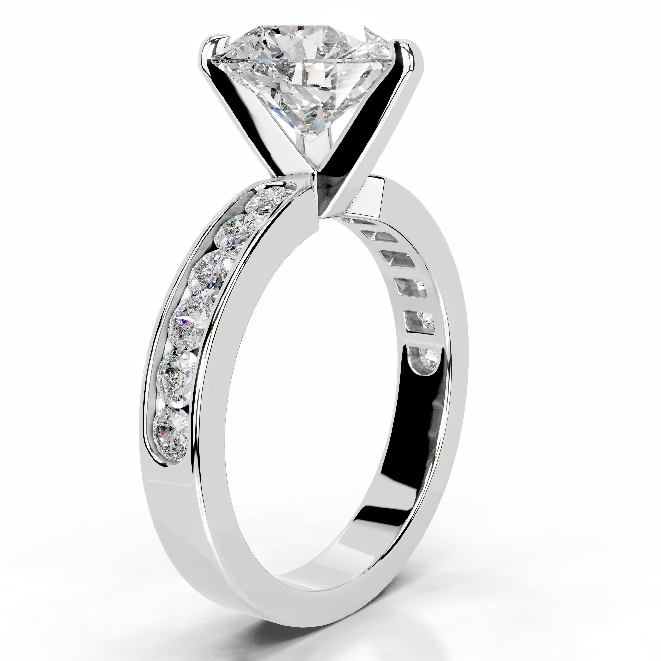 Giselle Diamond Engagement Ring - 14K White Gold