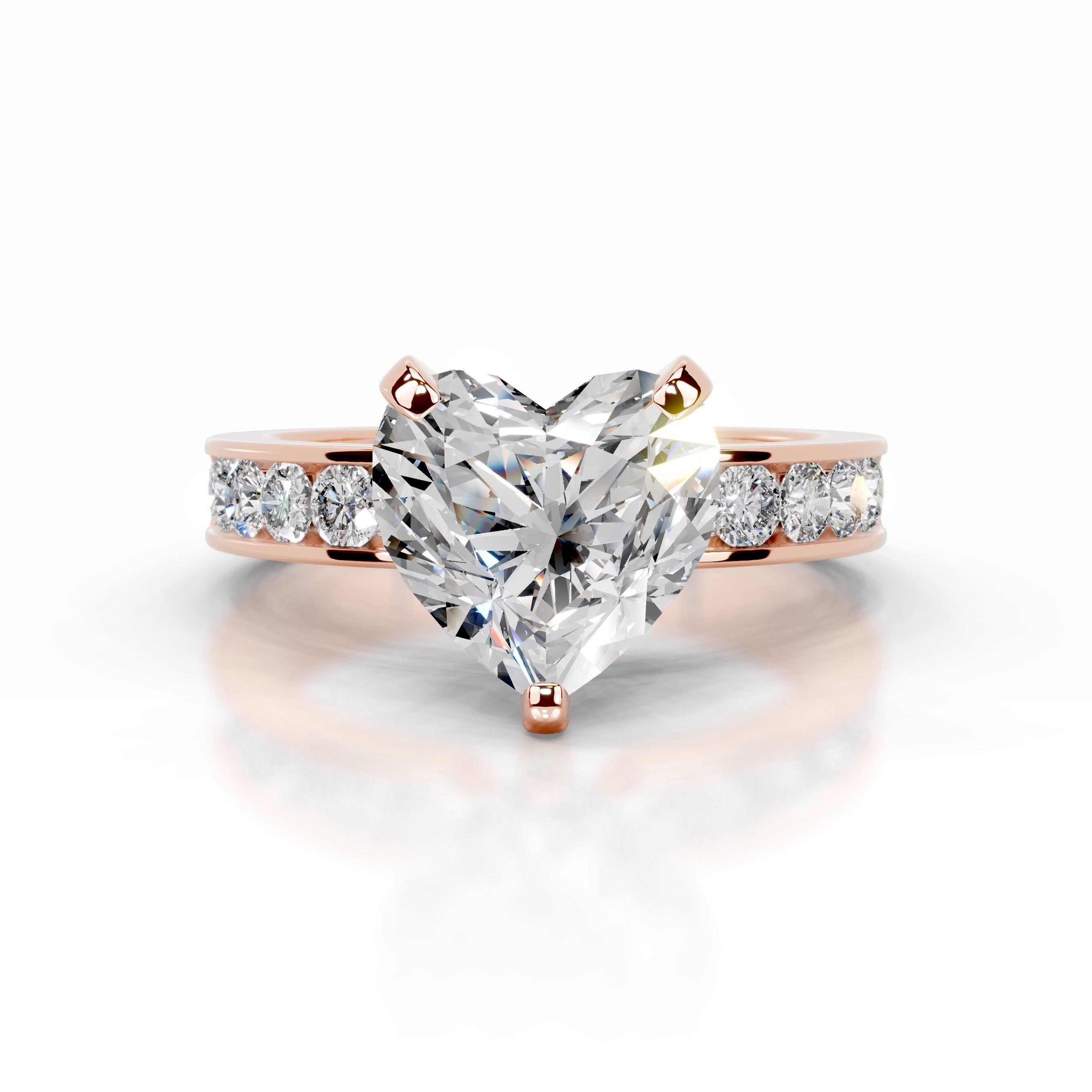 Giselle Diamond Engagement Ring - 14K Rose Gold