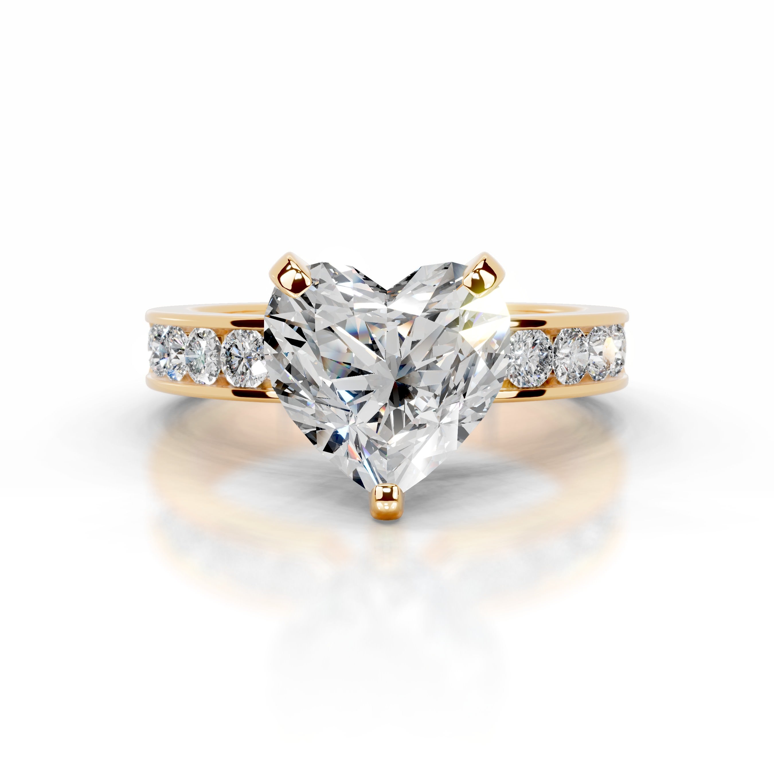 Giselle Diamond Engagement Ring - 18K Yellow Gold