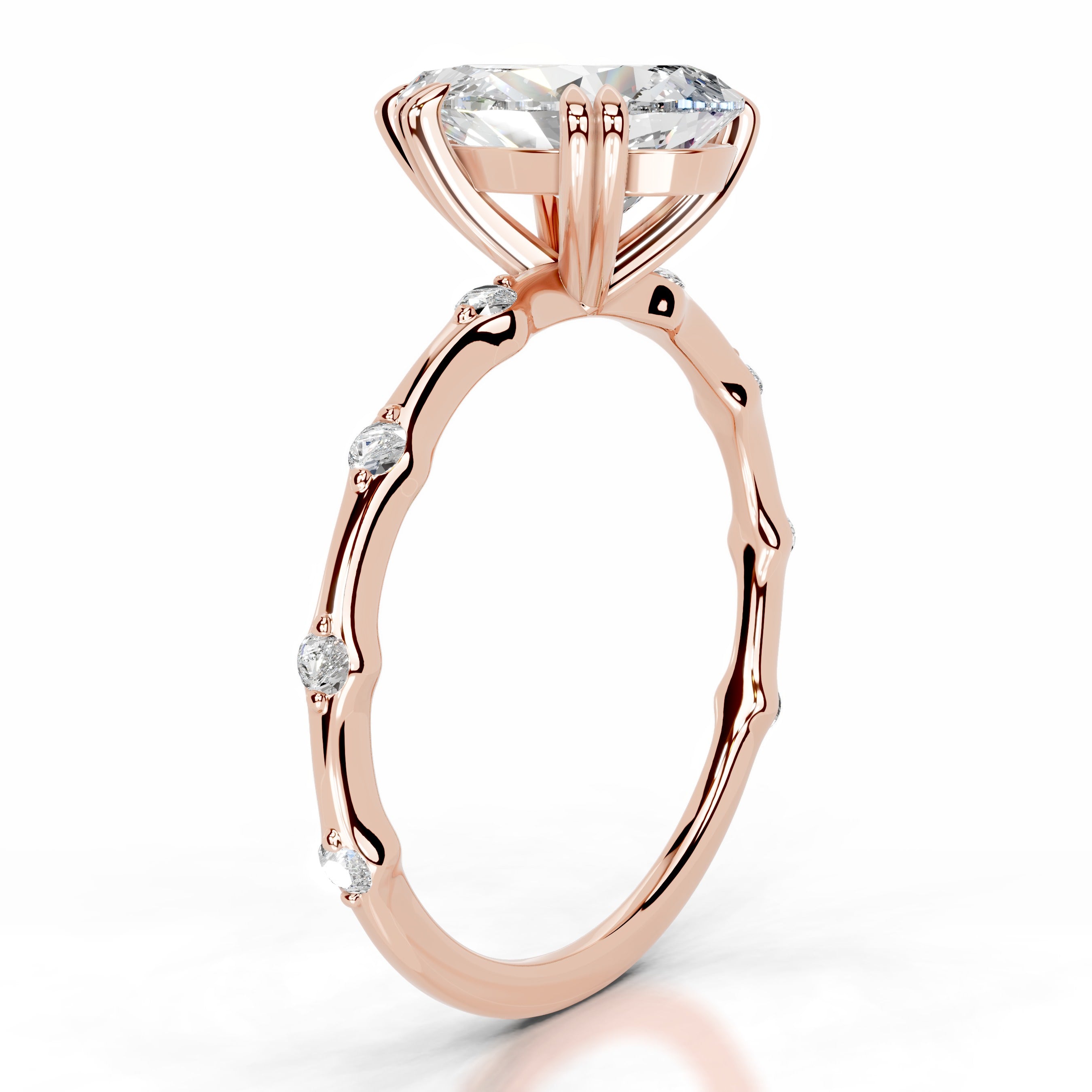 Wilma Diamond Engagement Ring - 14K Rose Gold