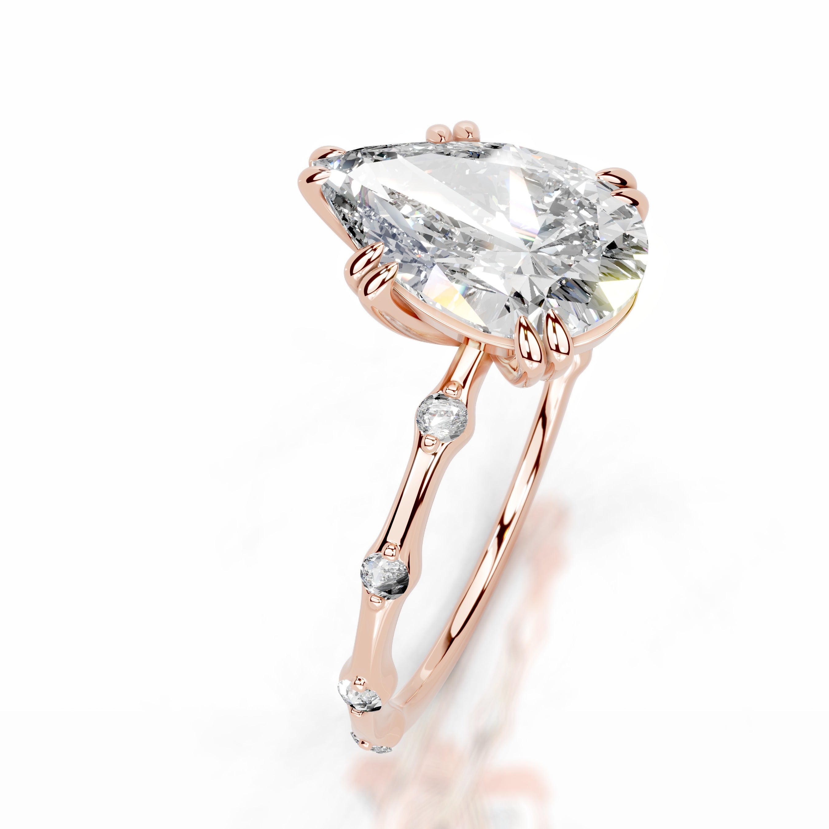 Wilma Diamond Engagement Ring - 14K Rose Gold