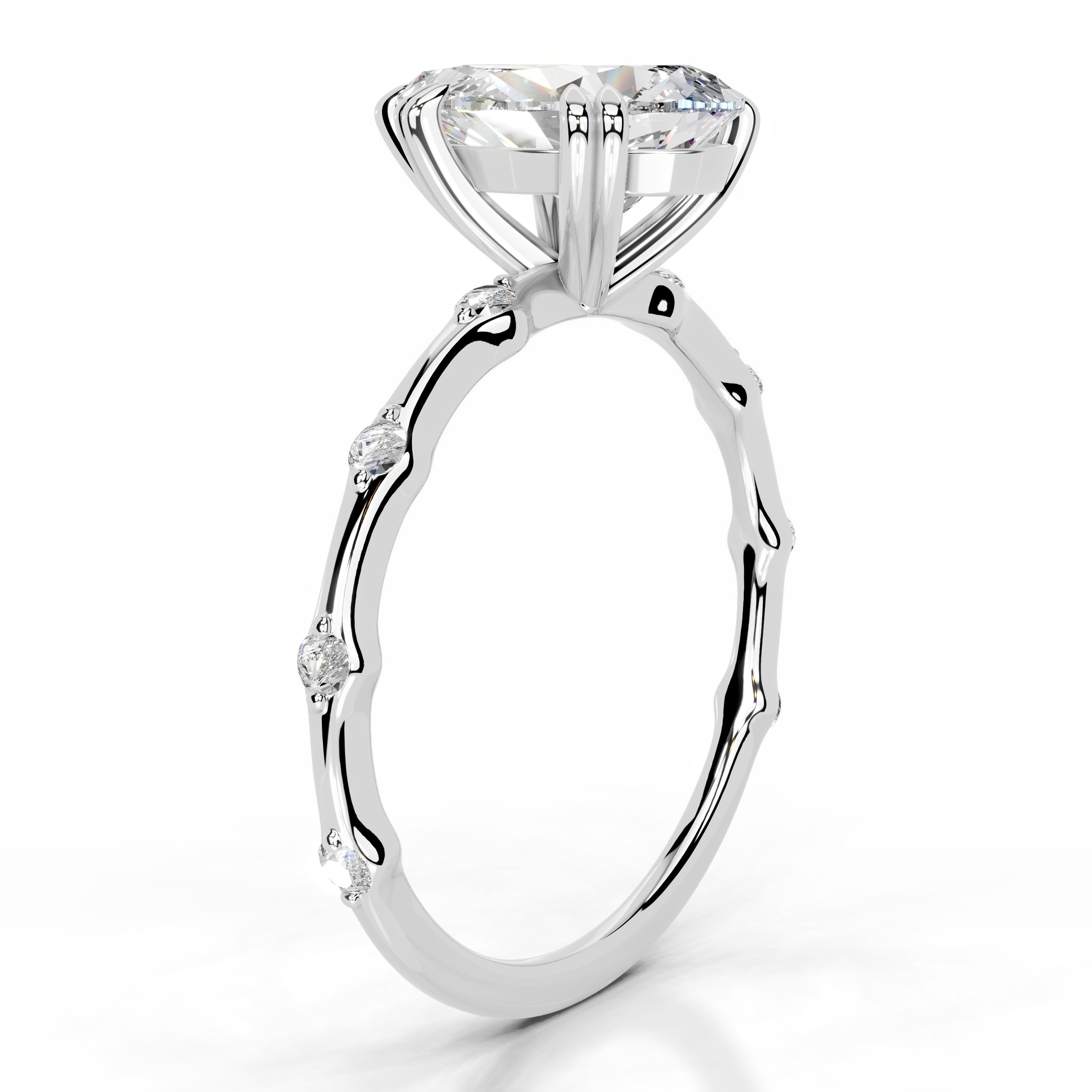 Wilma Diamond Engagement Ring - 14K White Gold