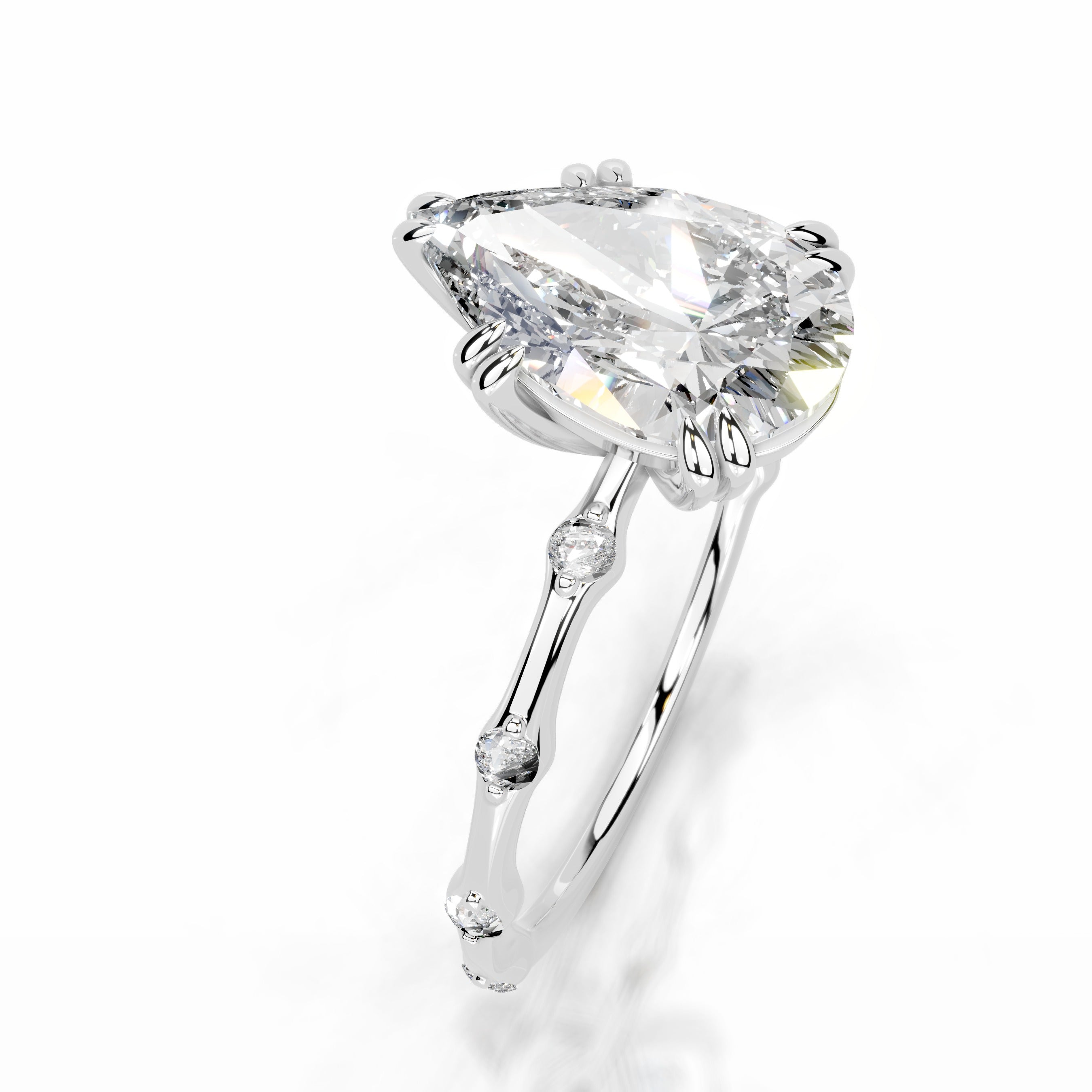 Wilma Diamond Engagement Ring - 14K White Gold