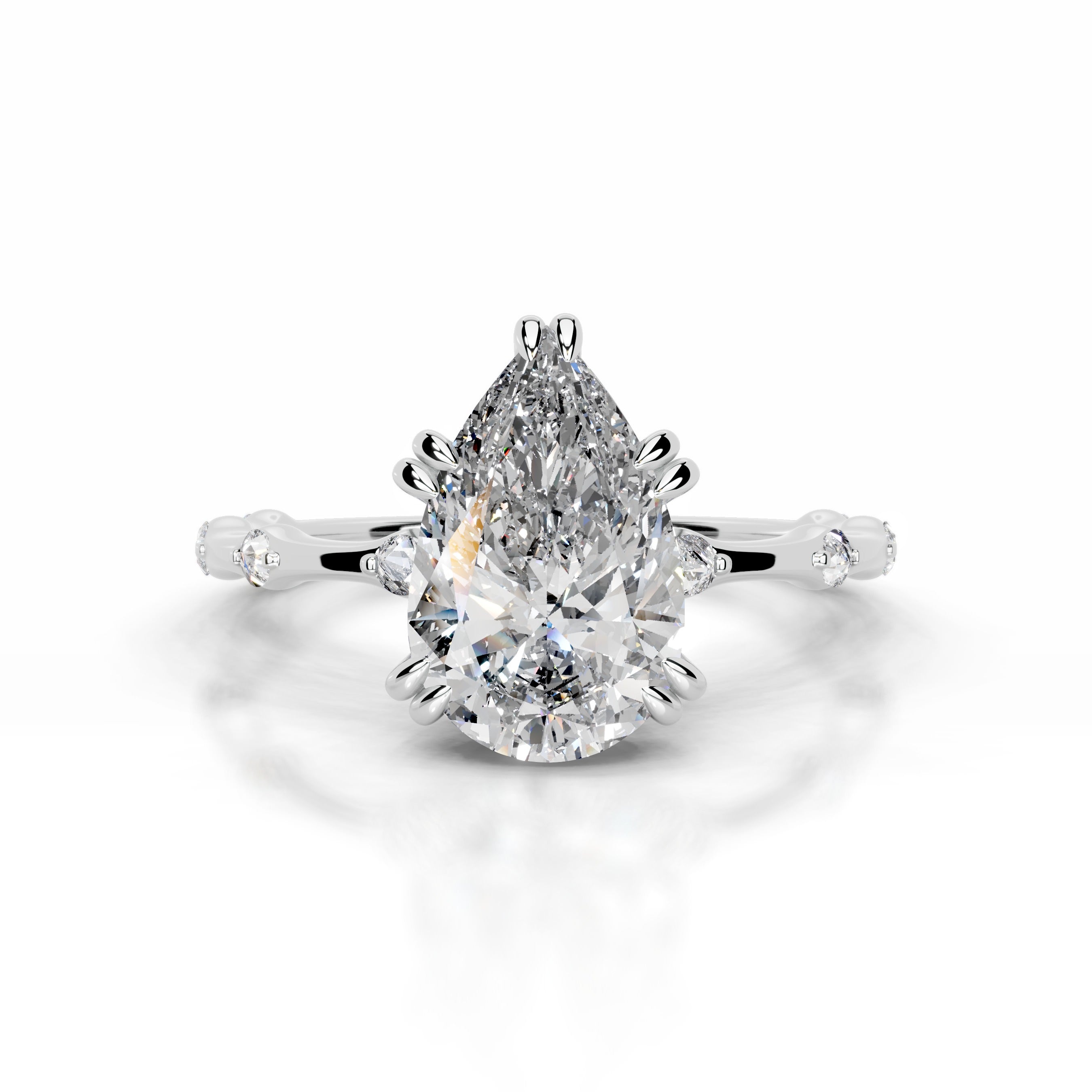 Wilma Diamond Engagement Ring - 14K White Gold