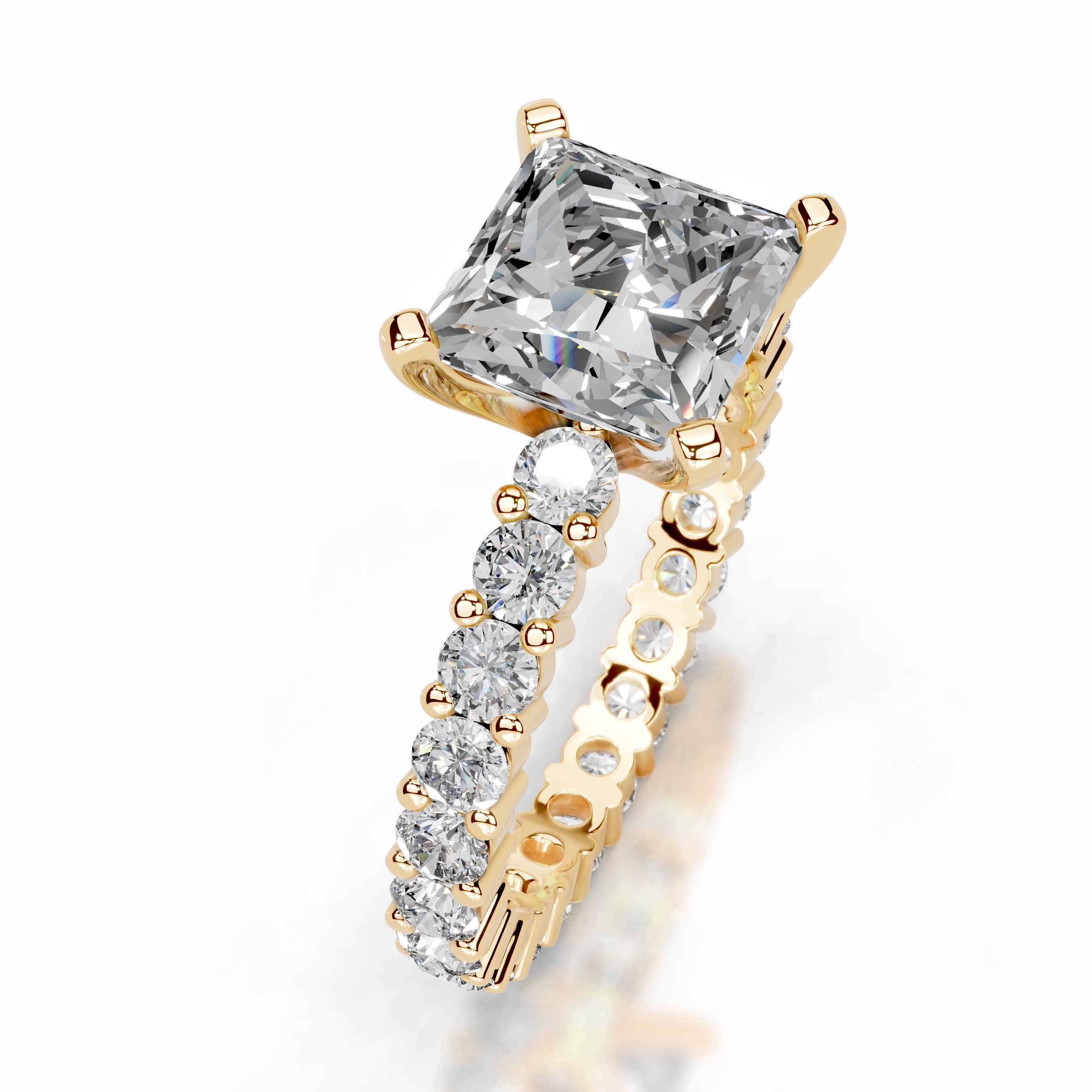 Jenna Diamond Engagement Ring - 18K Yellow Gold