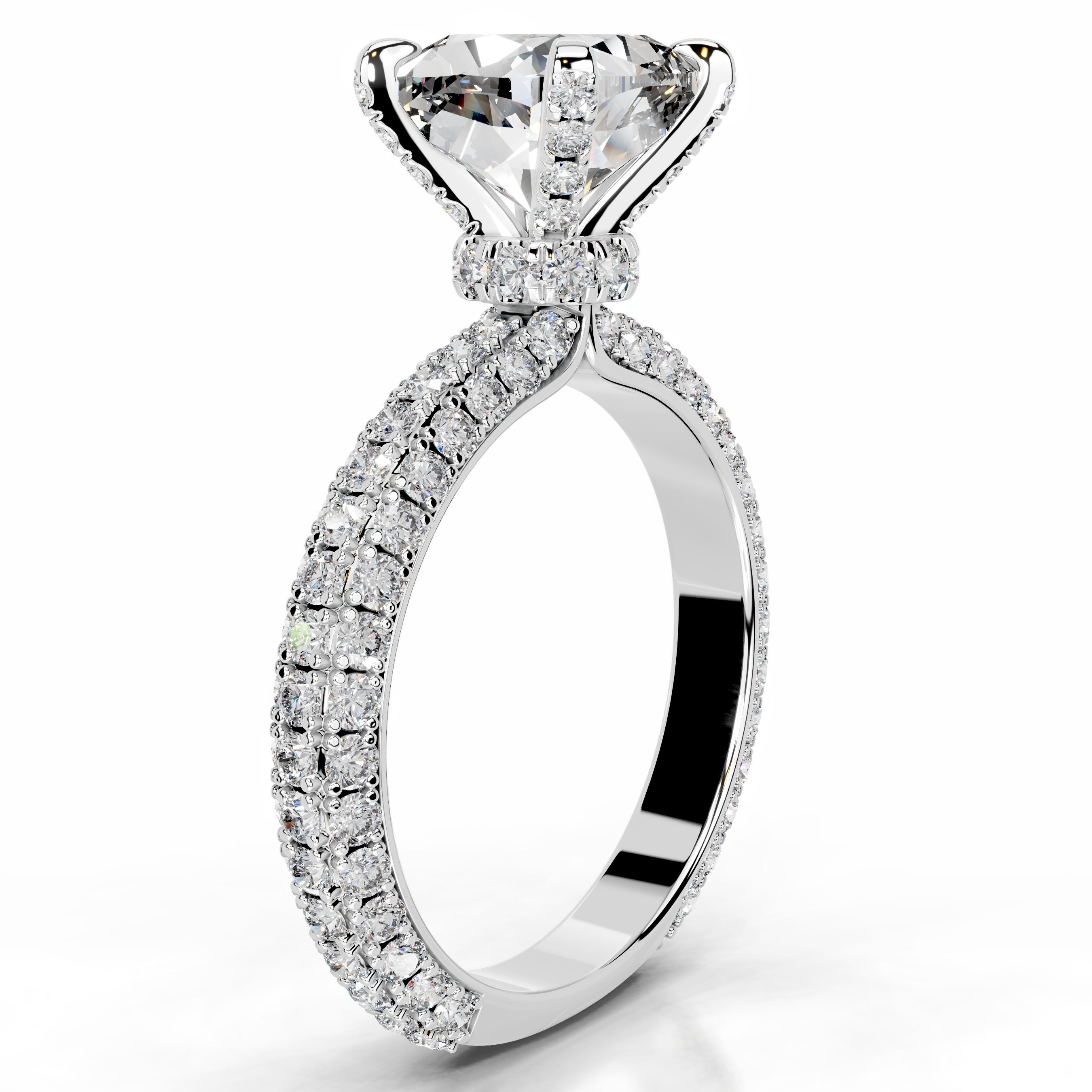 Milly Diamond Engagement Ring - 14K White Gold