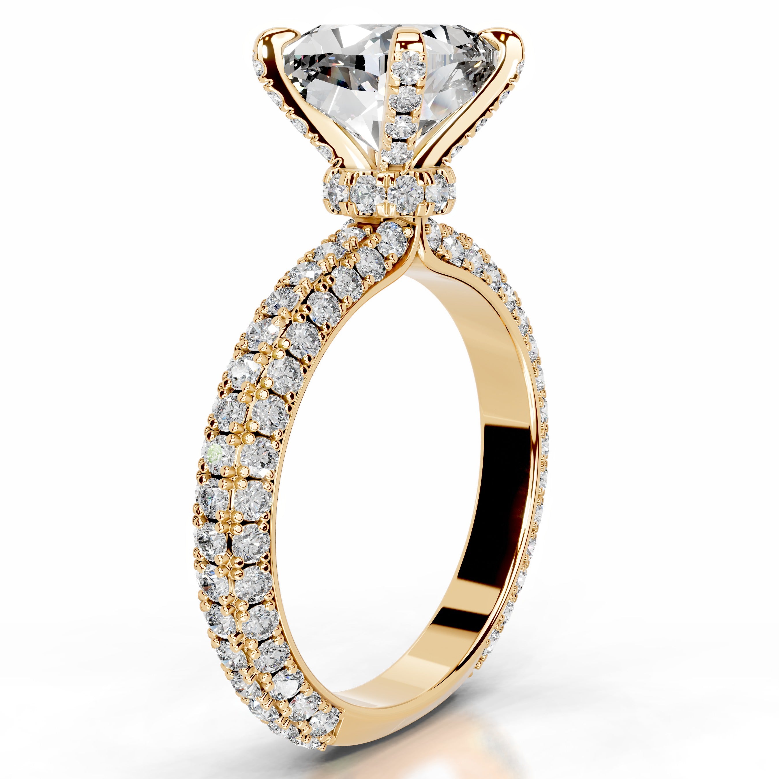 Milly Diamond Engagement Ring - 18K Yellow Gold