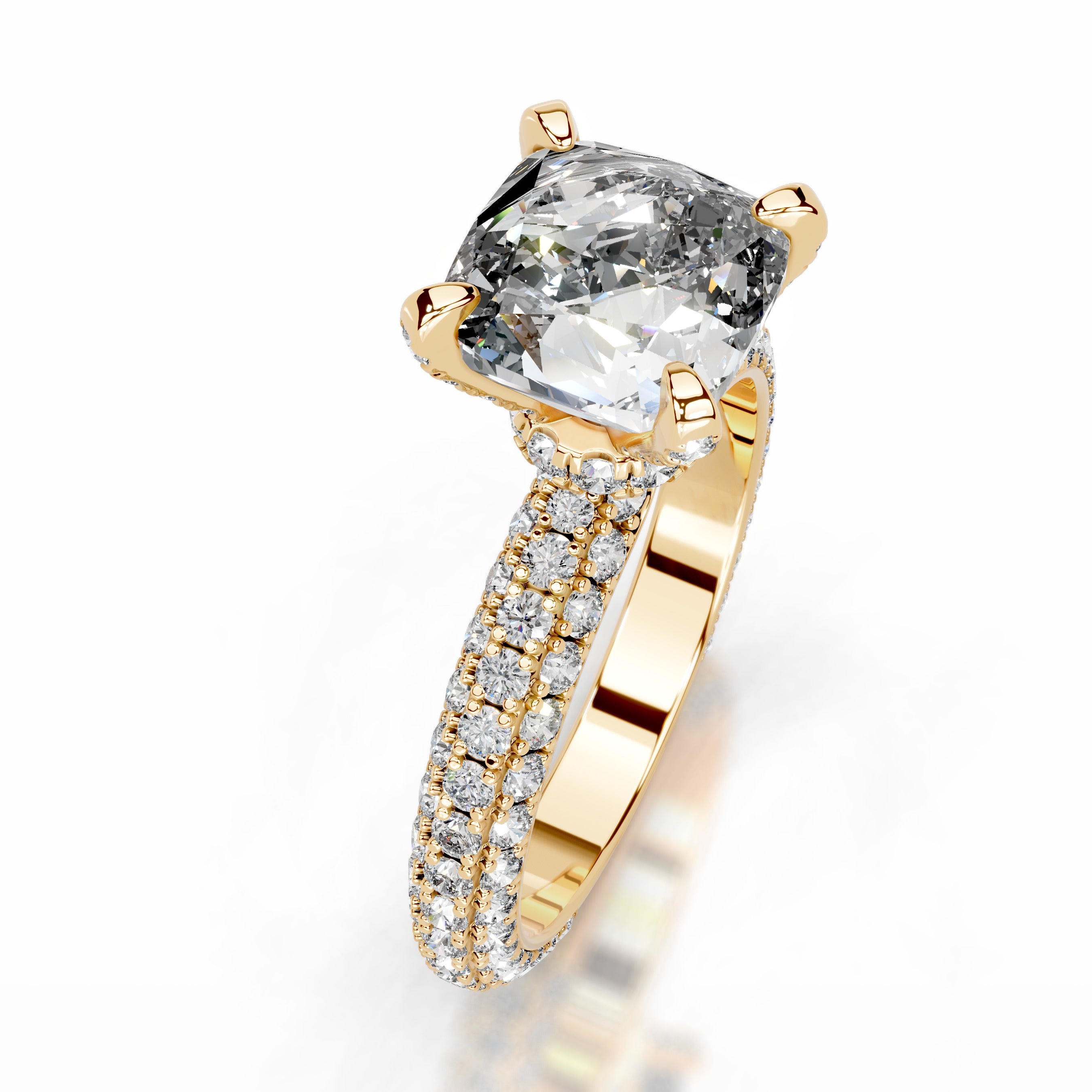 Milly Diamond Engagement Ring - 18K Yellow Gold