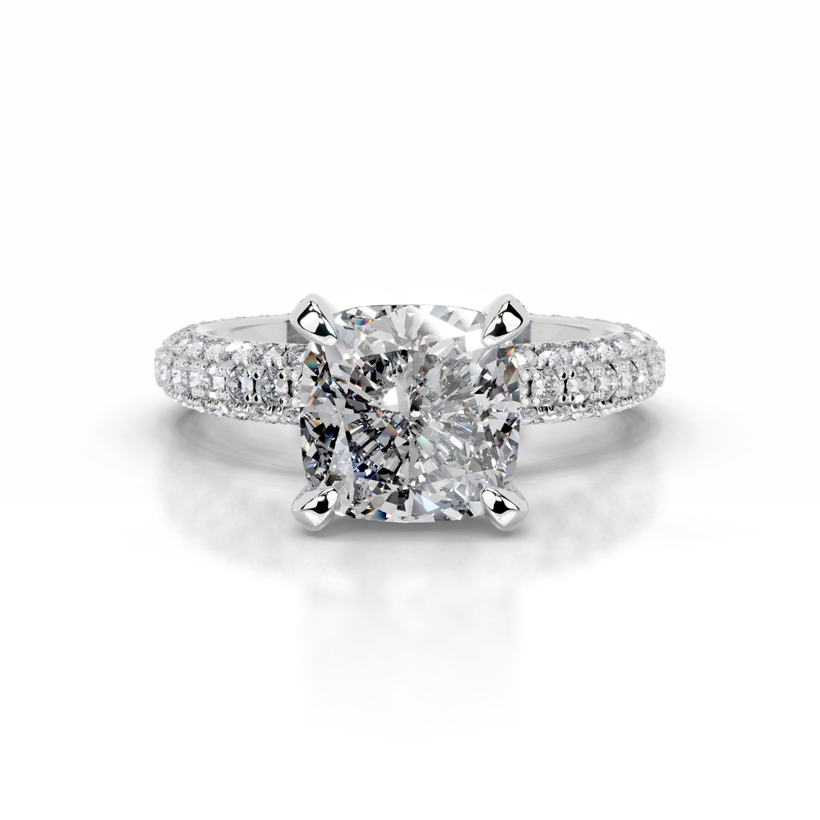 Milly Diamond Engagement Ring - 14K White Gold