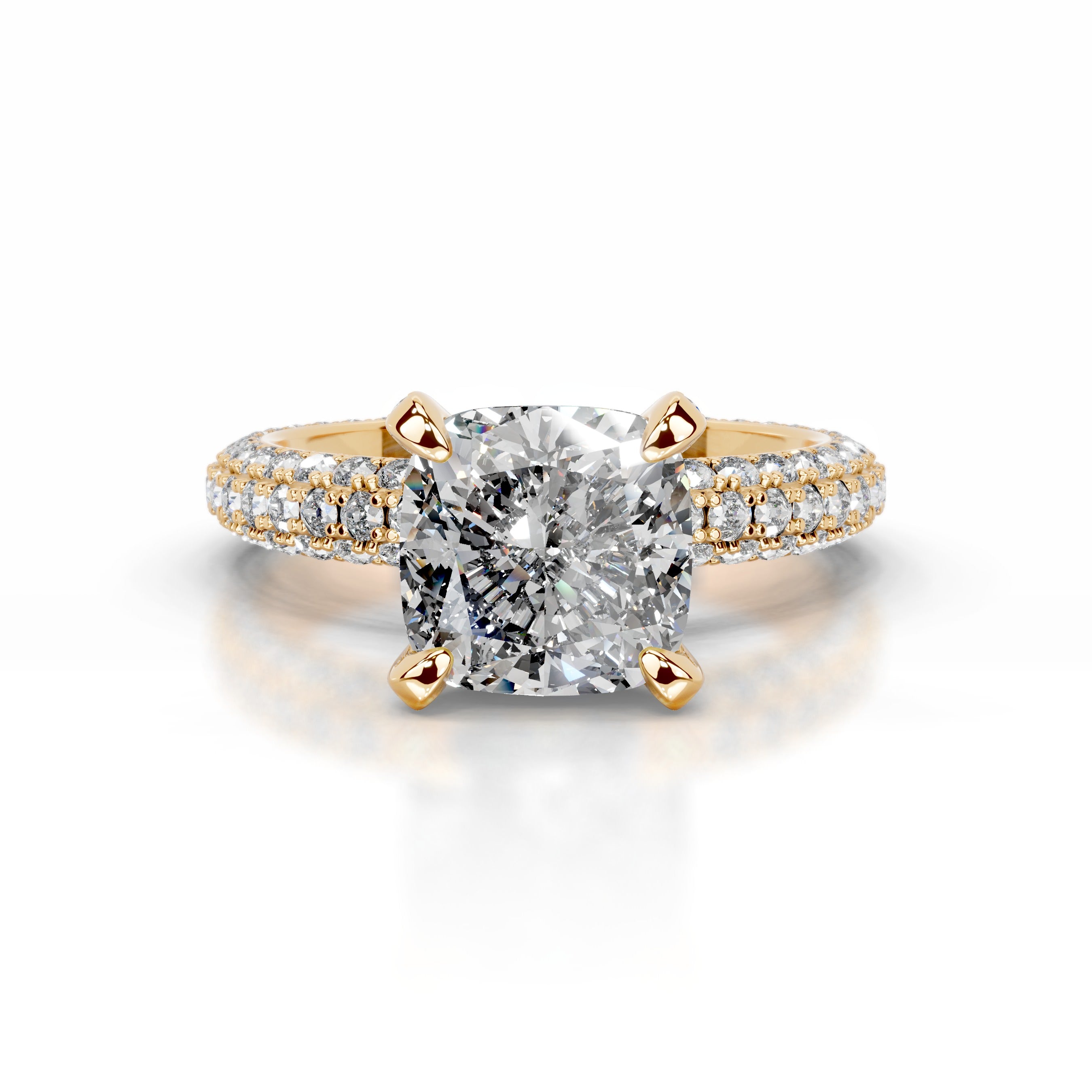 Milly Diamond Engagement Ring - 18K Yellow Gold